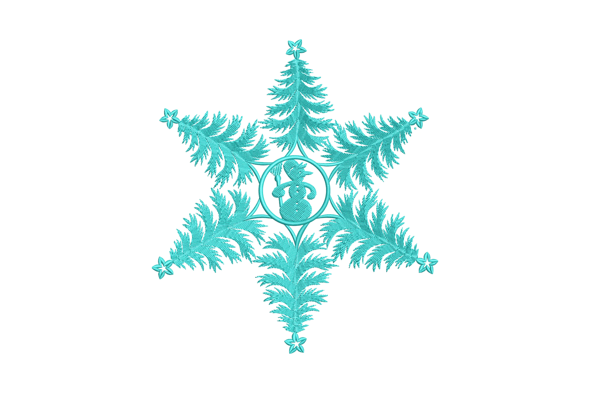 Snowflake Embroidery Design Pattern