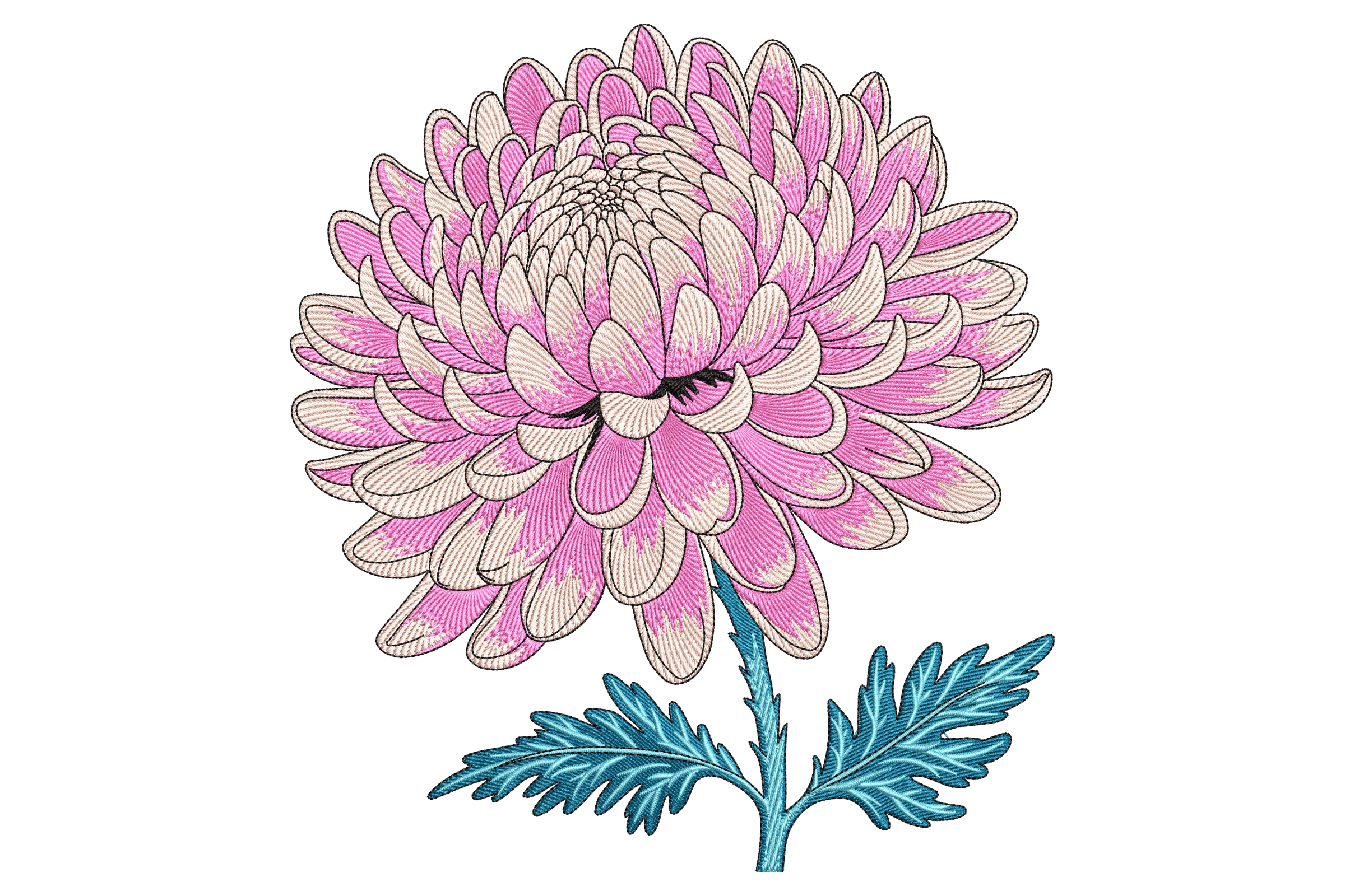 Chrysanthemum Embroidery Design