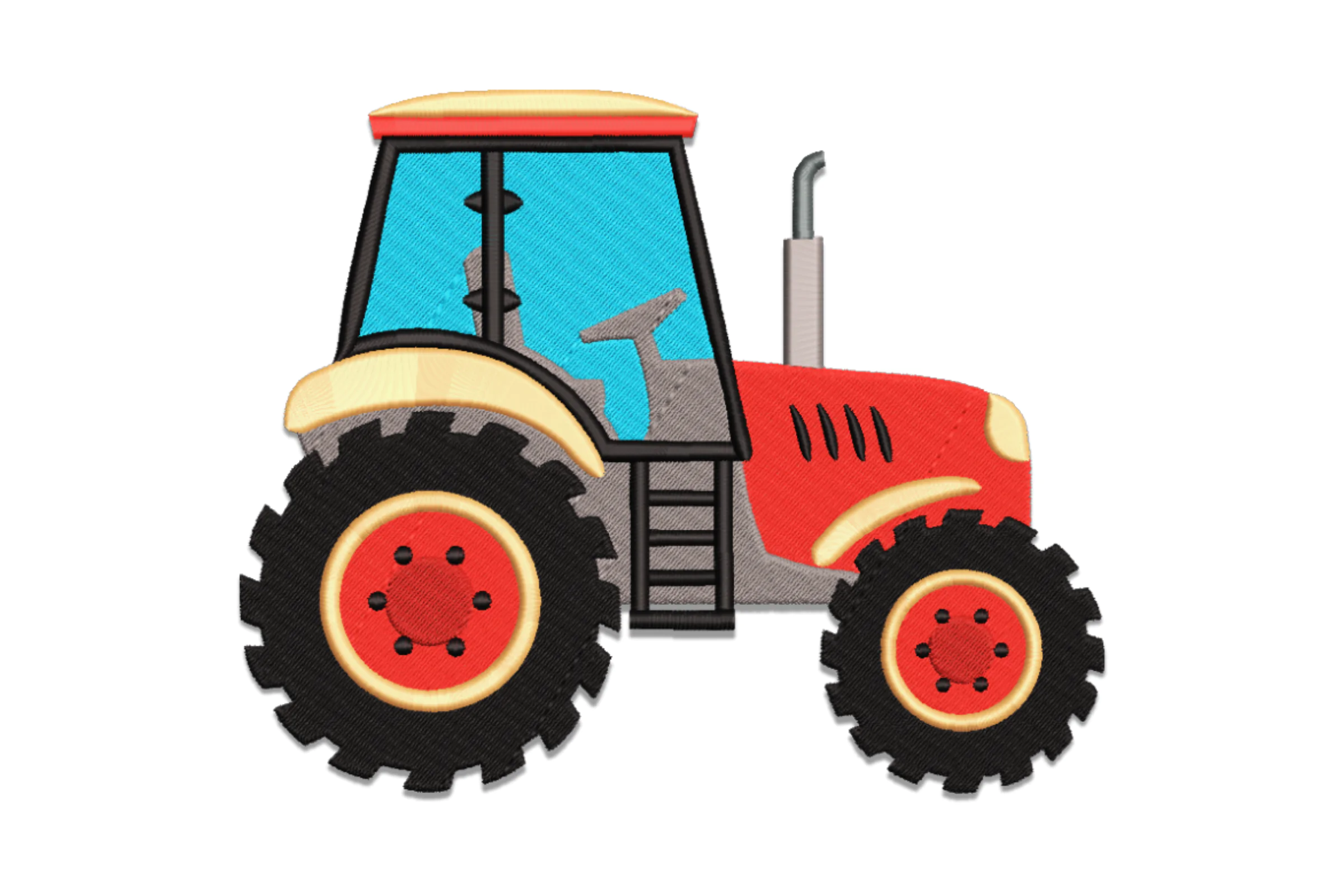 Farm Tractor Embroidery Digital Design