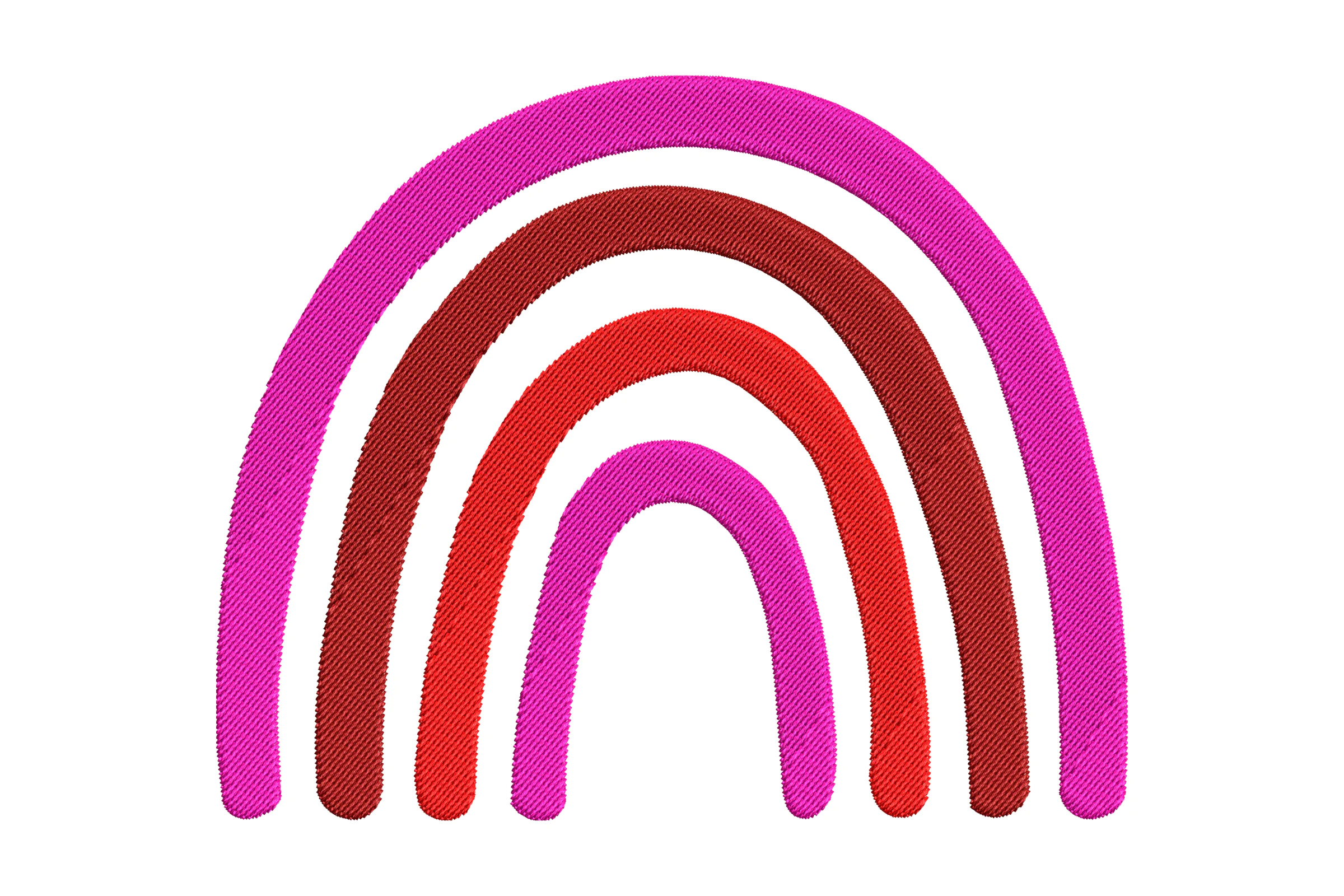 Rainbow Machine Embroidery Design