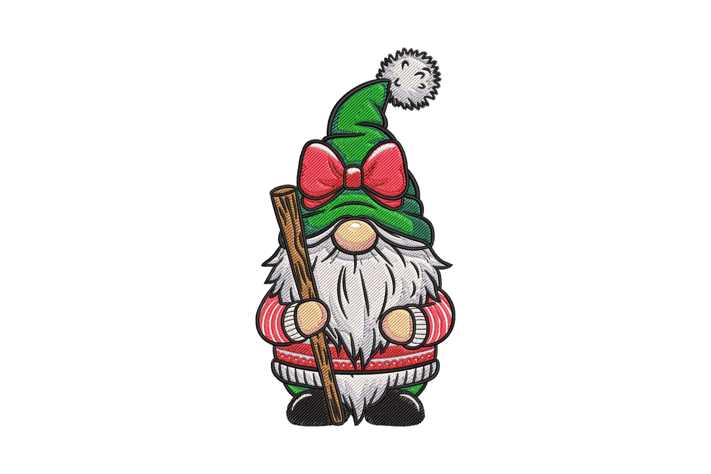 Christmas Gnome Machine Embroidery Pattern