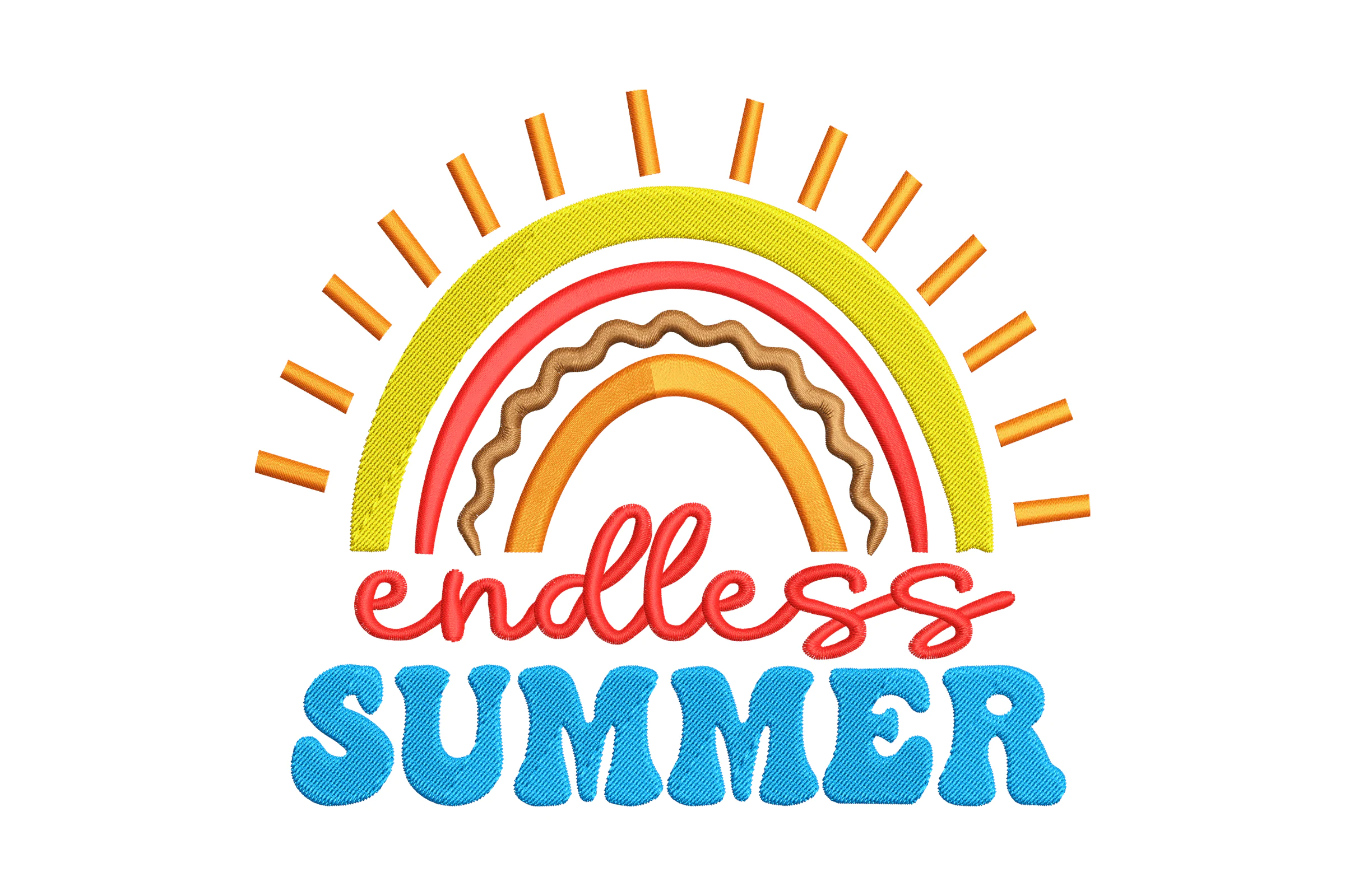 Endless Summer Embroidery Design