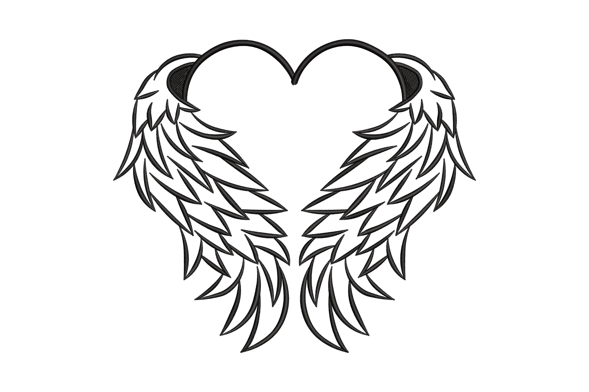 Angel Wings Machine Embroidery Design