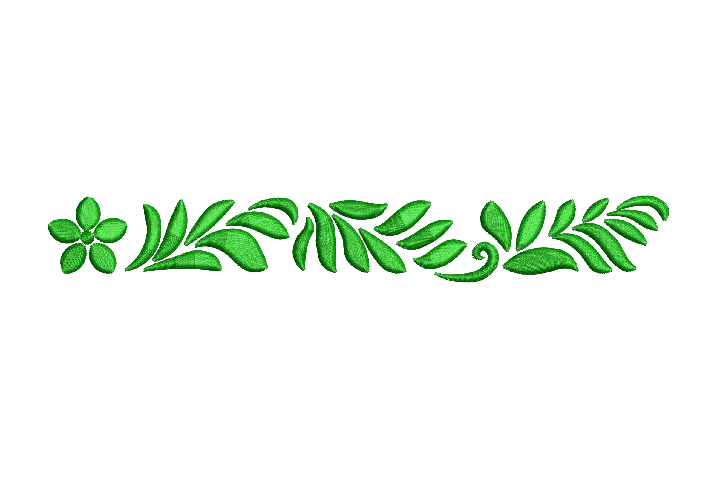 Leaf Border - Machine Embroidery Design