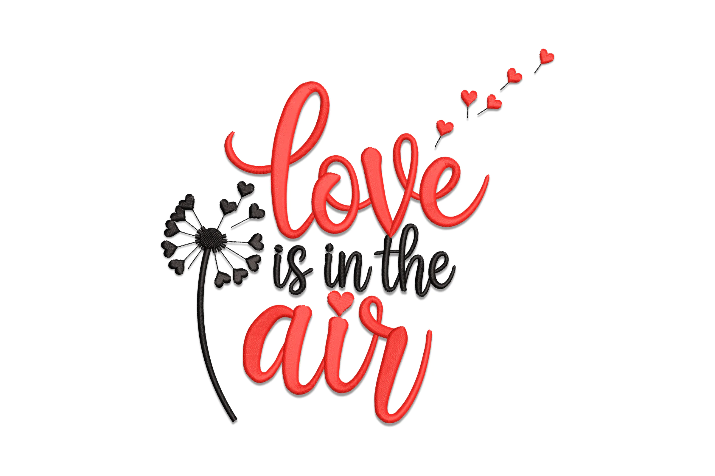 Love is in the Air Embroidery Design File