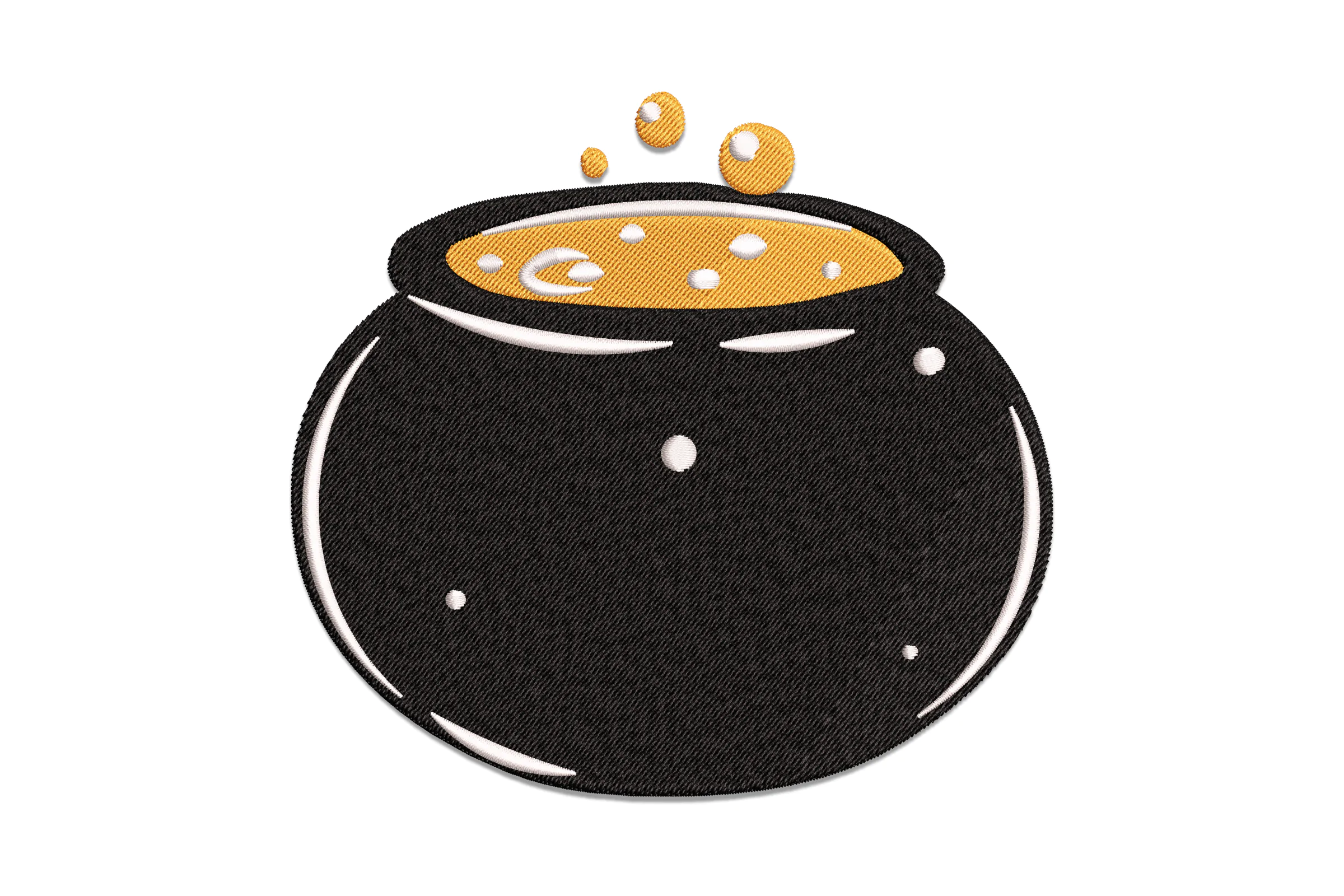 Halloween Cauldron Embroidery Design