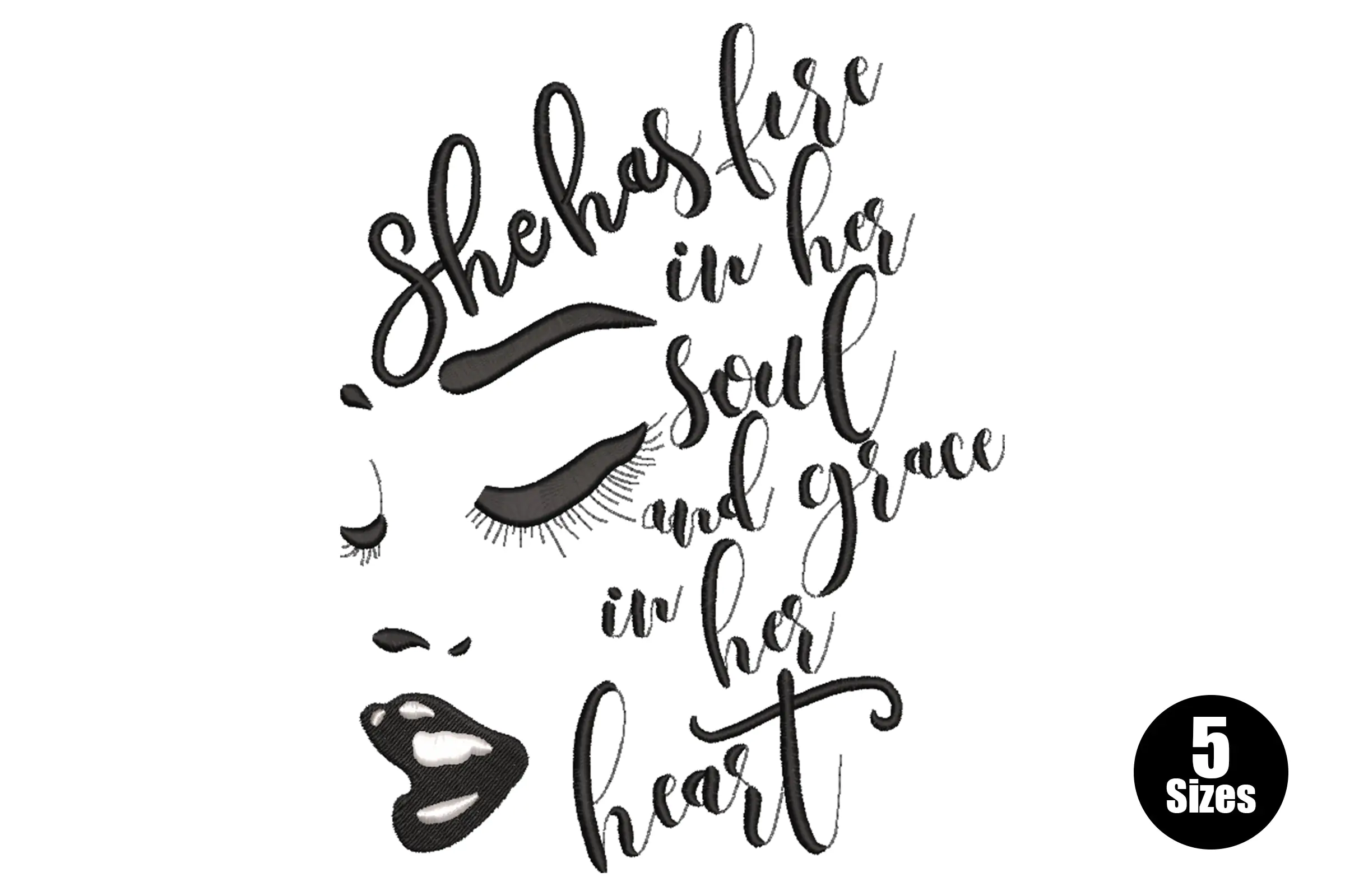 Afro Woman Embroidery File