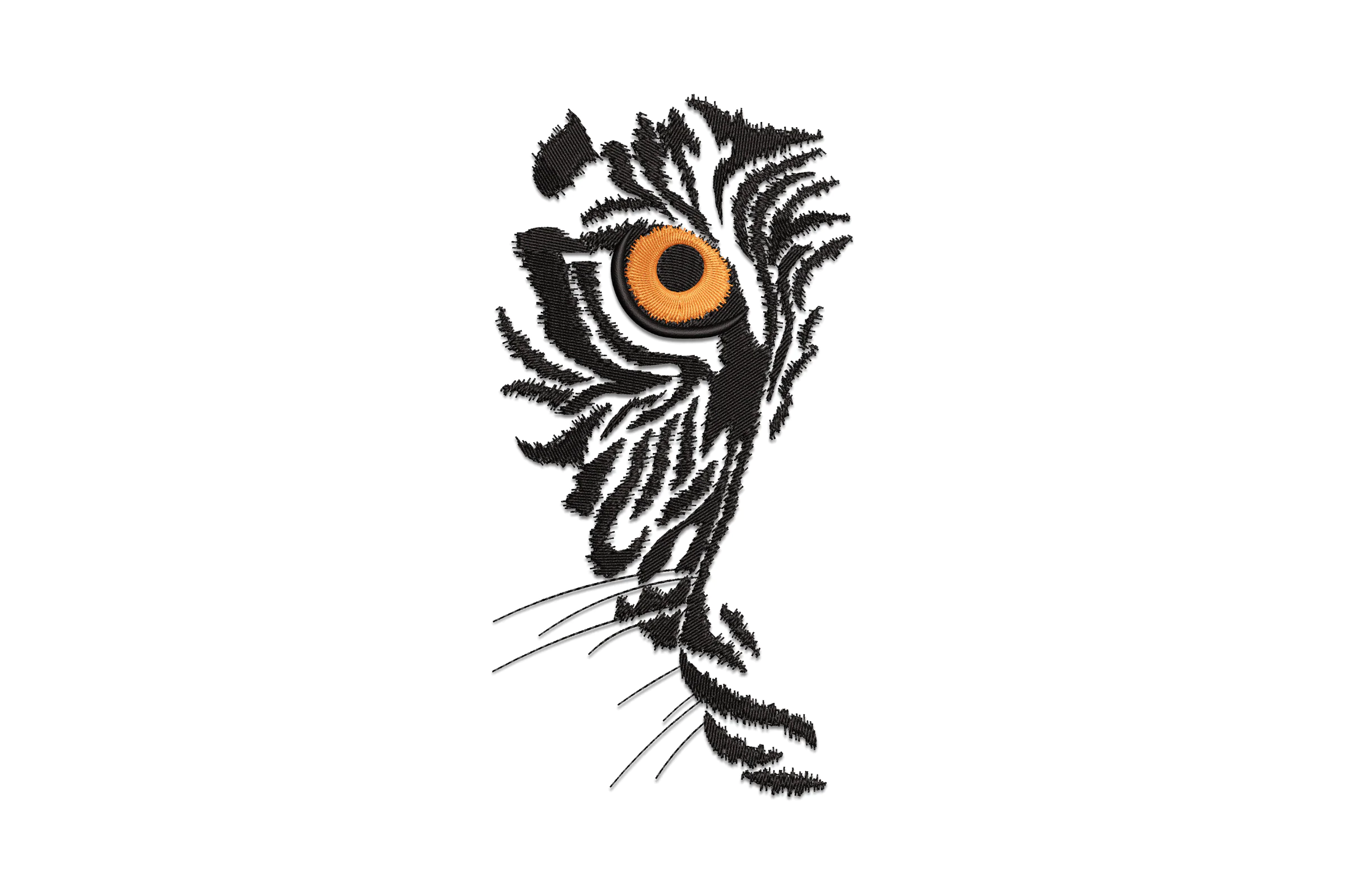 Tiger Eye Embroidery Design