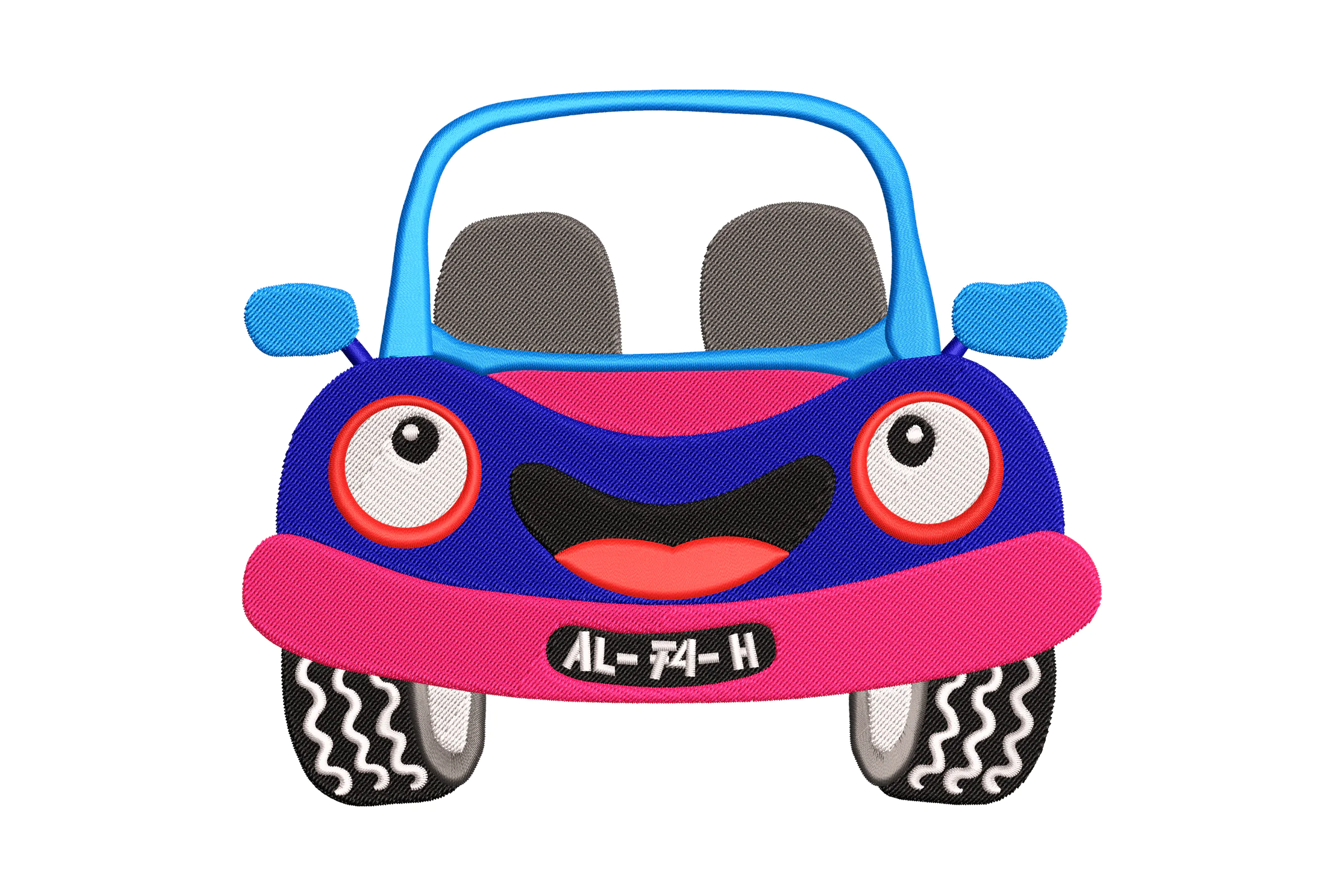 Mini Car Embroidery Design