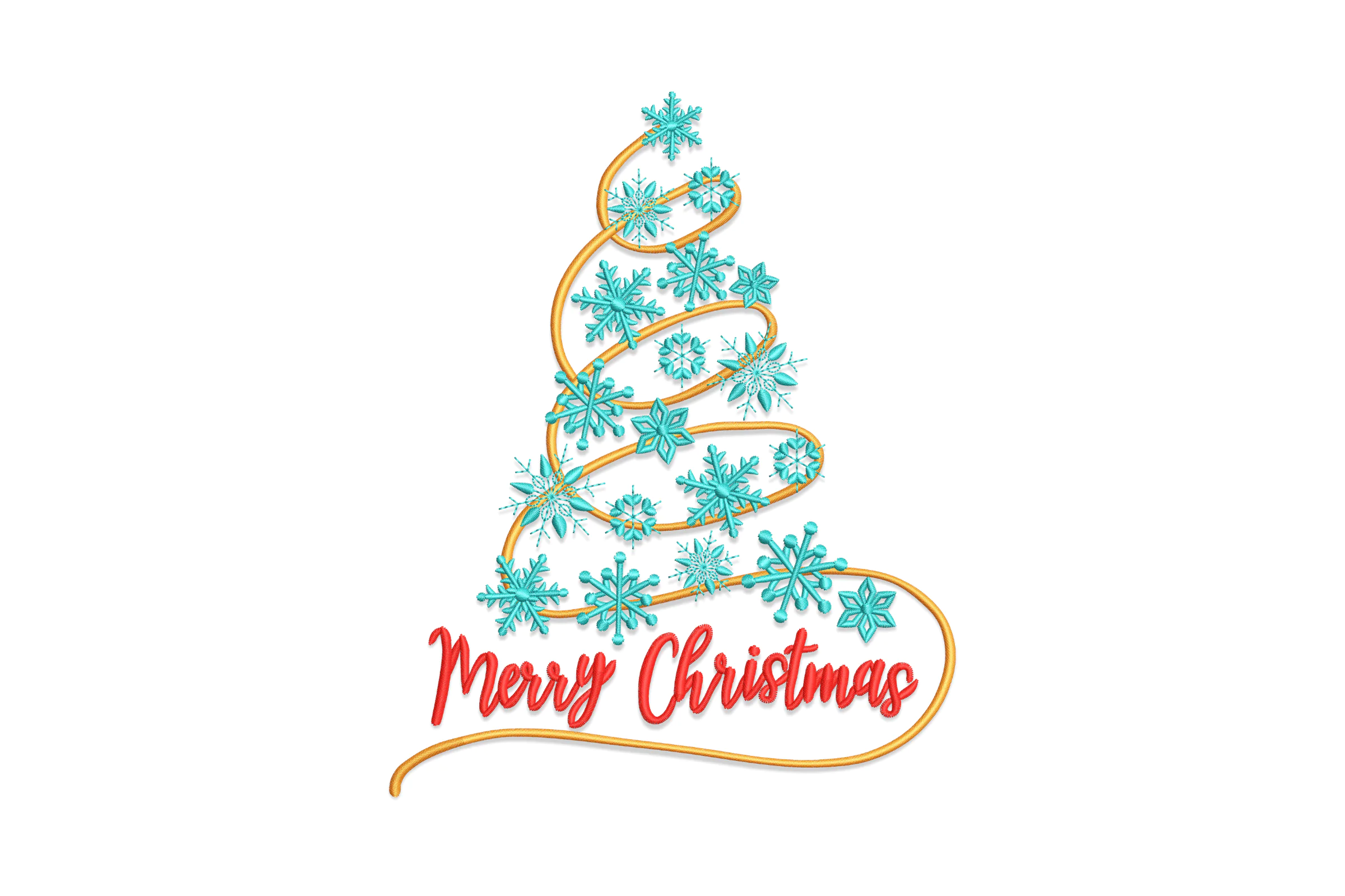 Merry Christmas Digital Embroidery File