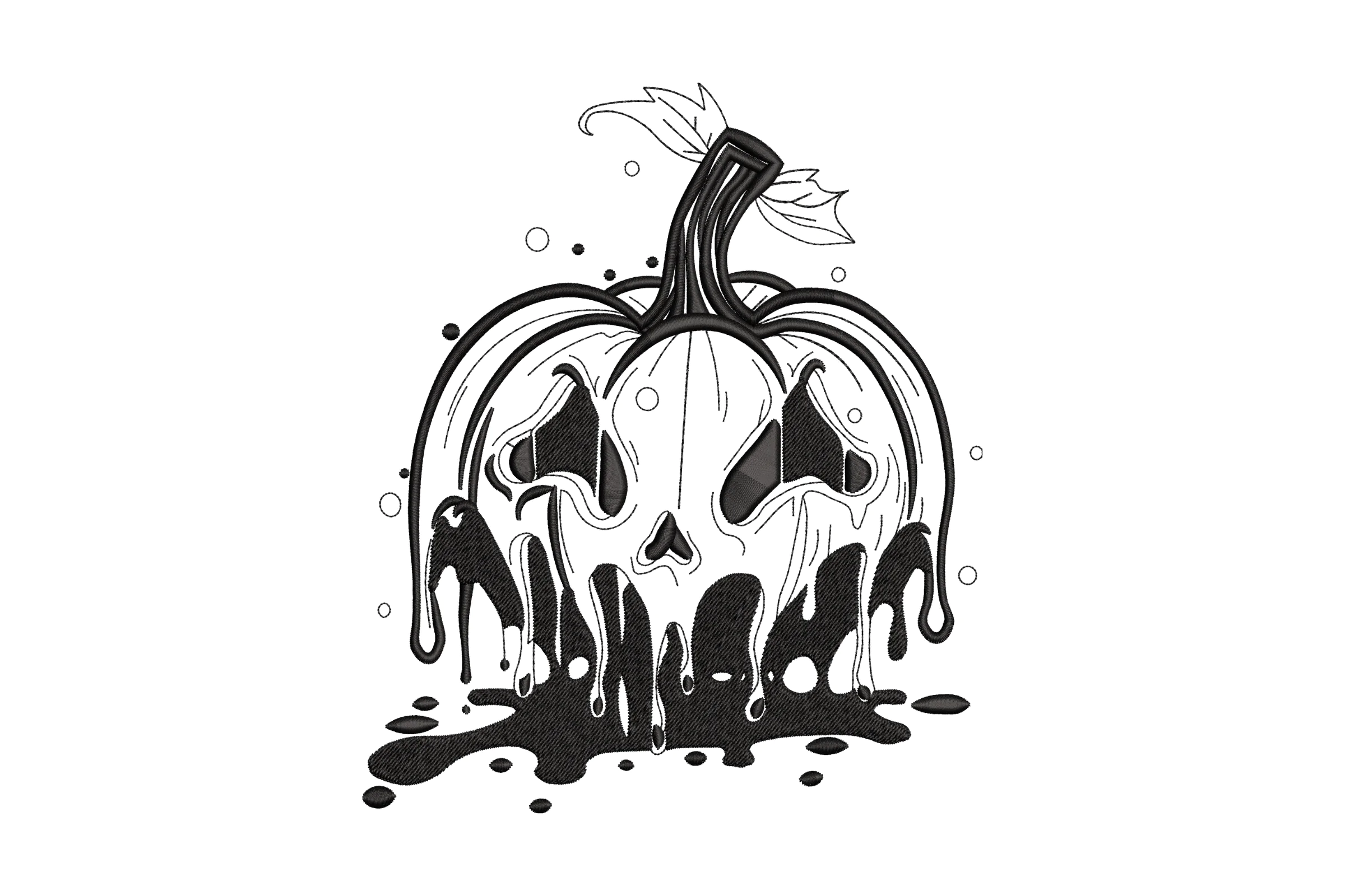 Halloween Pumpkin Embroidery File