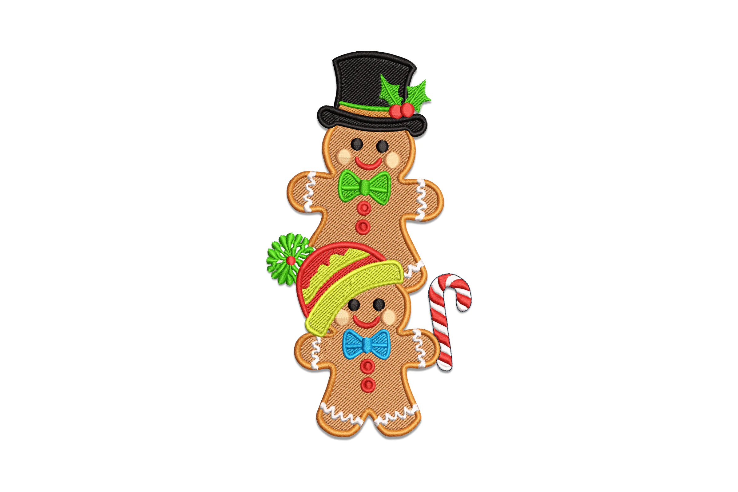 Christmas Gingerbread Machine Embroidery Design