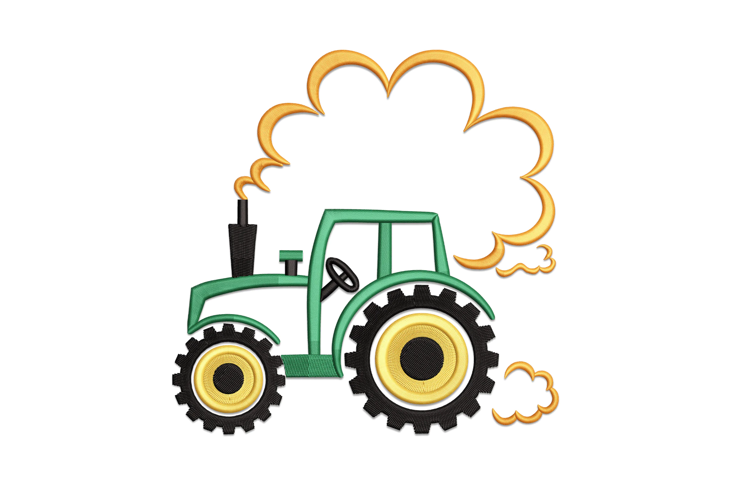 Farm Tractor Digital Machine Embroidery Design