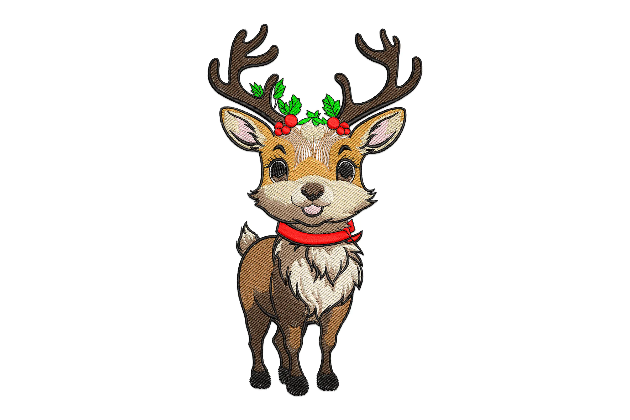 Reindeer Embroidery Design