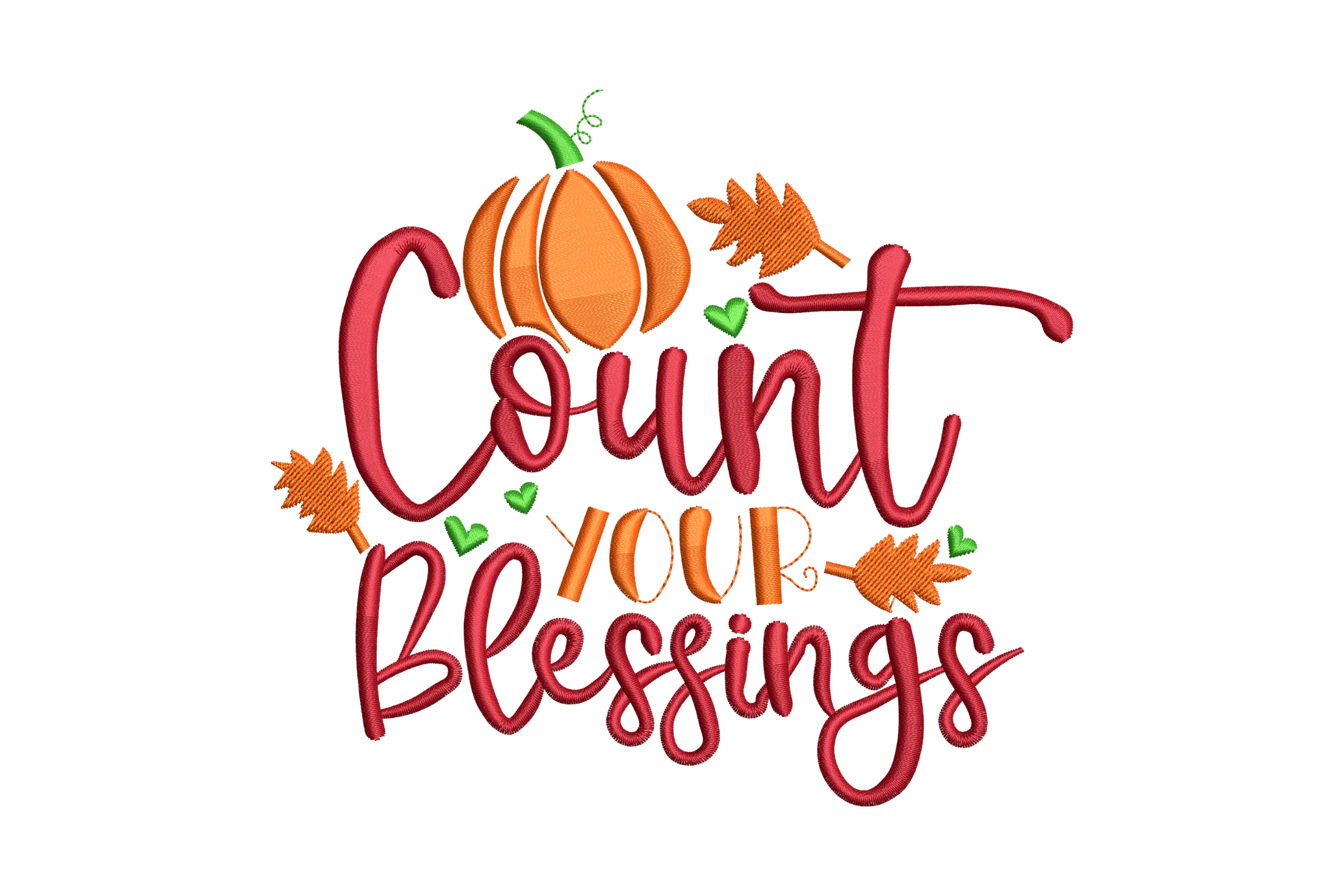 Count Your Blessings Embroidery Design File