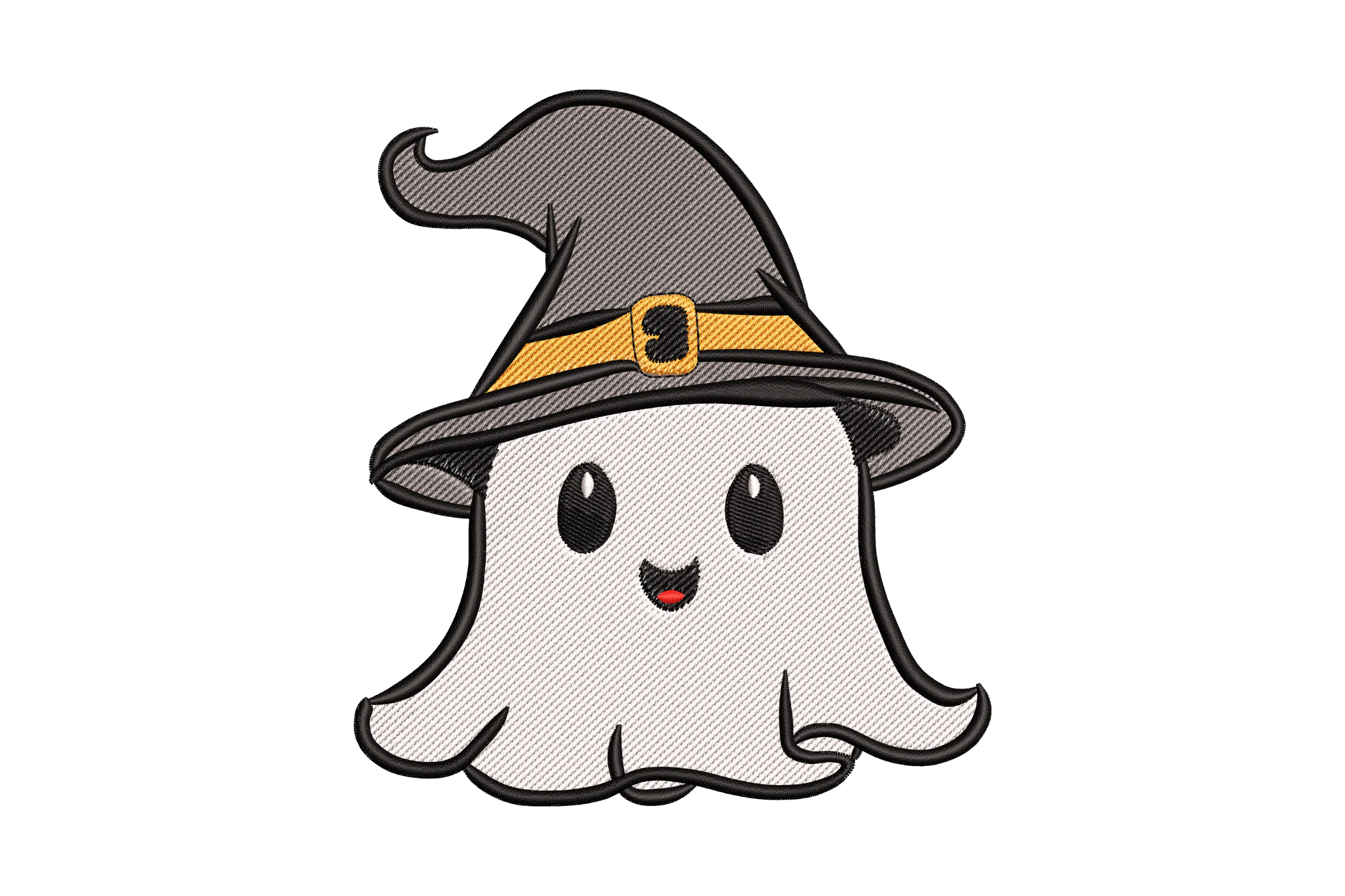 Witchy Ghost Halloween Embroidery Design