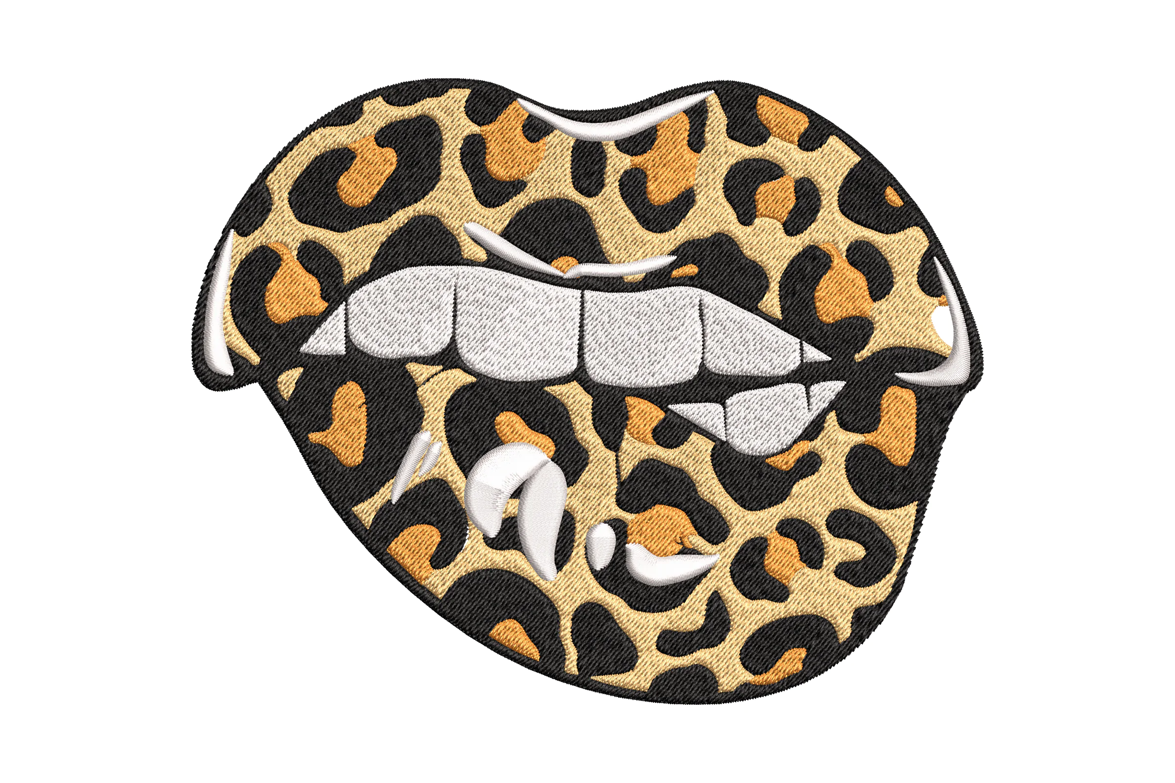 Lips Embroidery Design