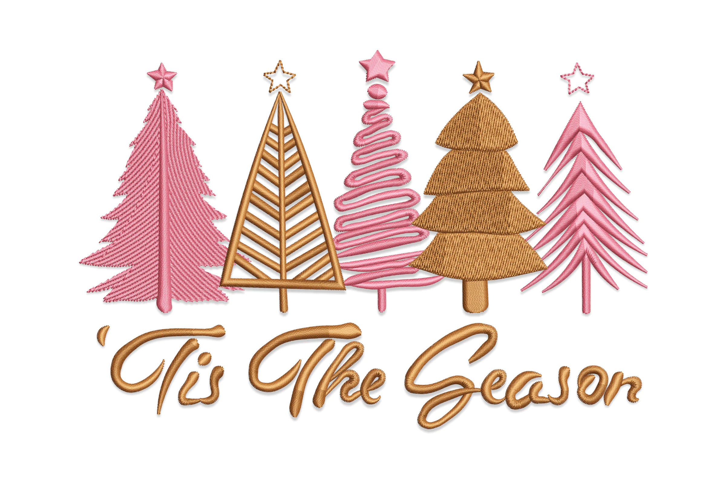 Tis the Season Christmas Embroidery Design