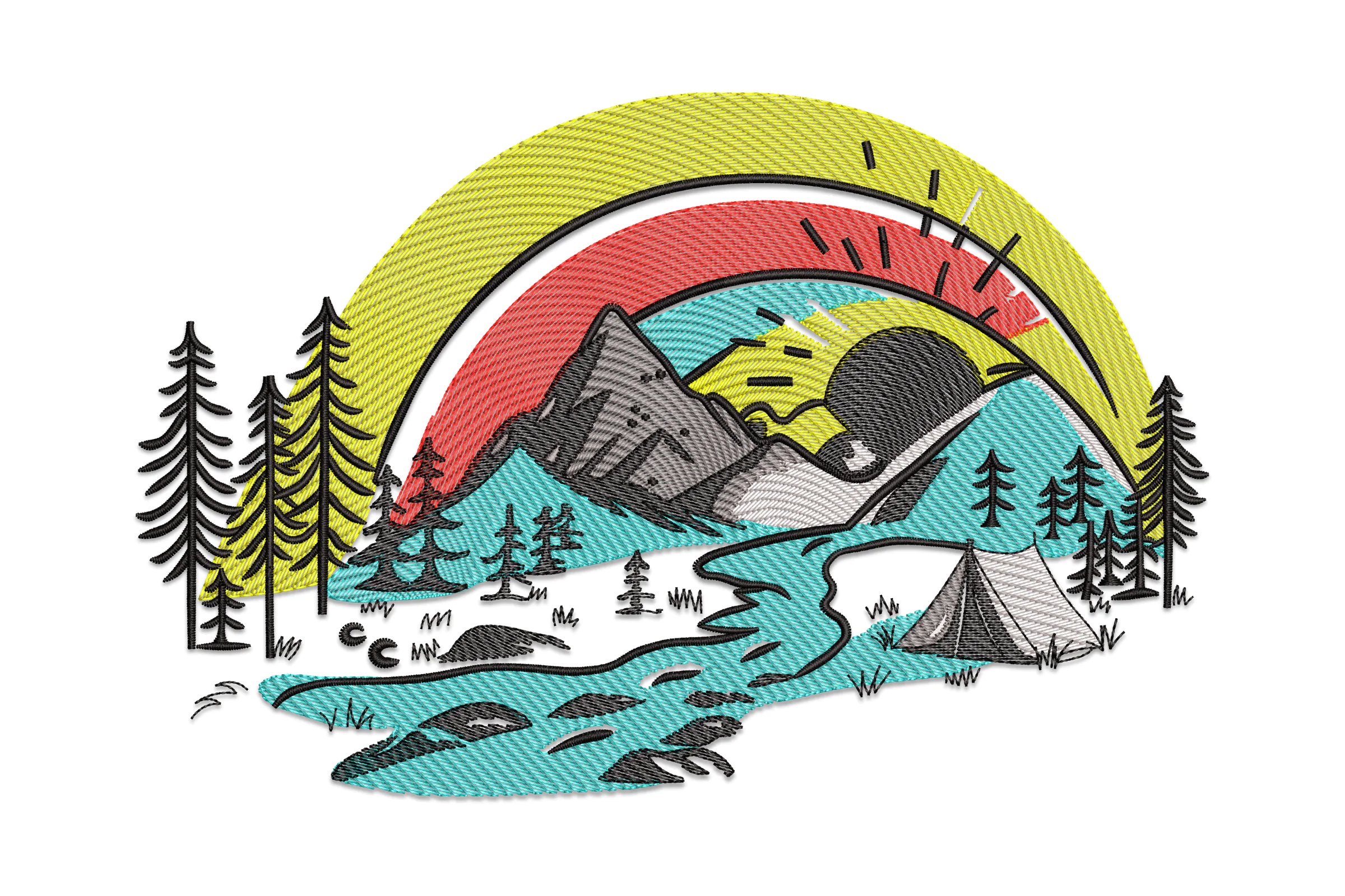 Nature Machine Embroidery Design