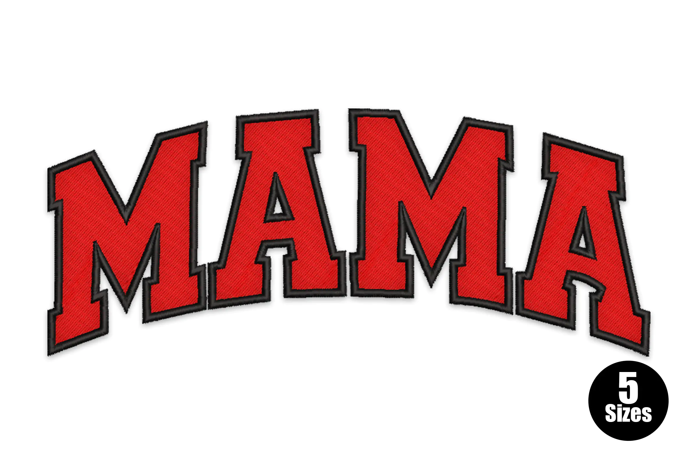 MAMA Outline Embroidery Design