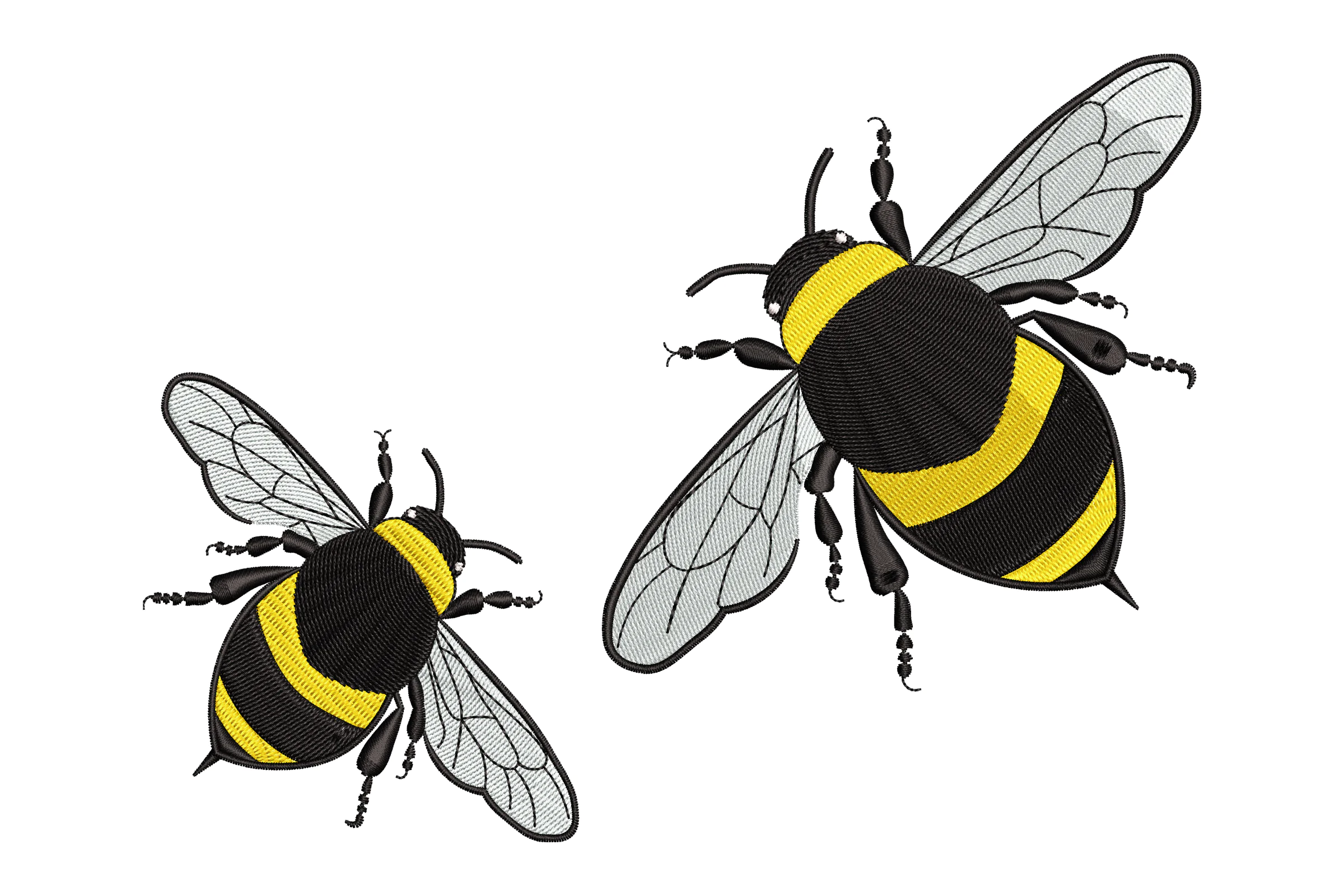 Bumblebee Embroidery Design File