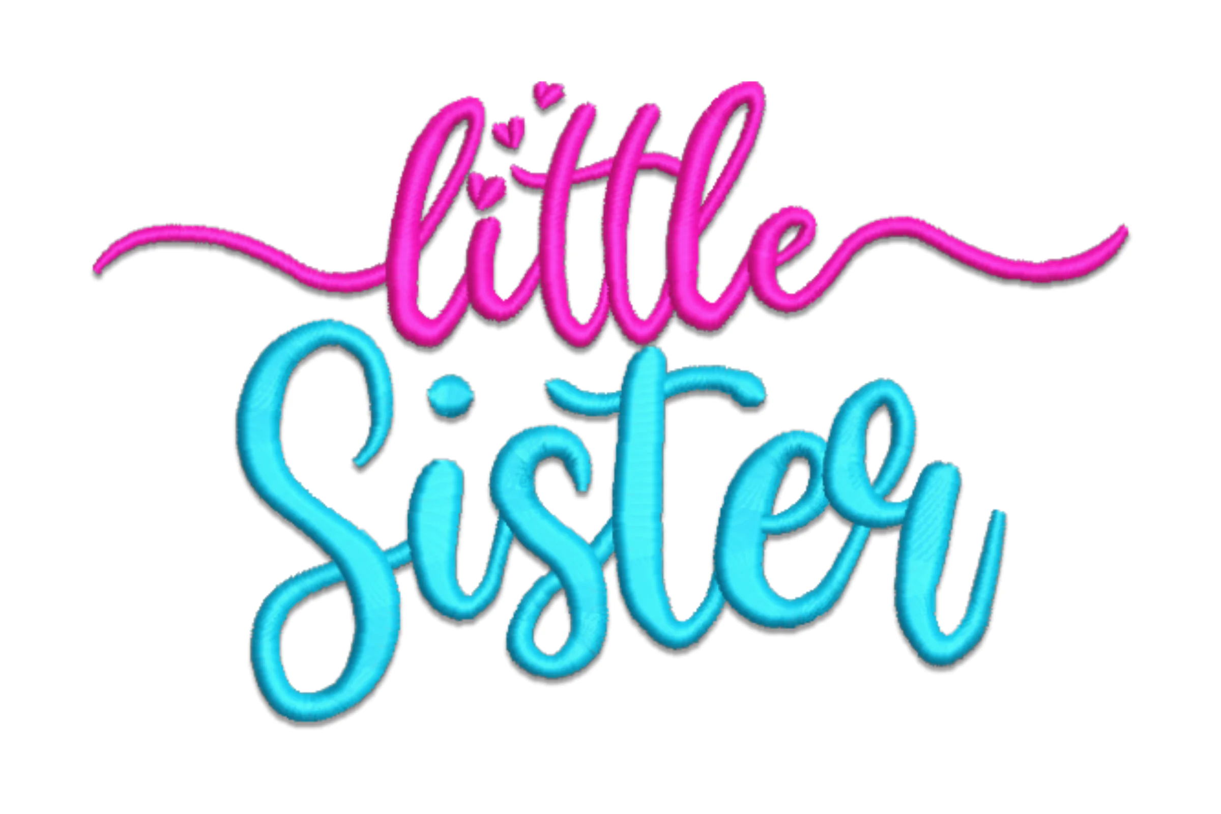 Little Sister Embroidery Design
