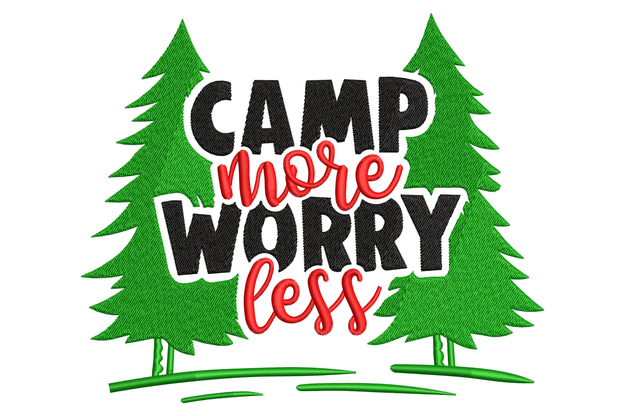 Camping Mode Embroidery Design