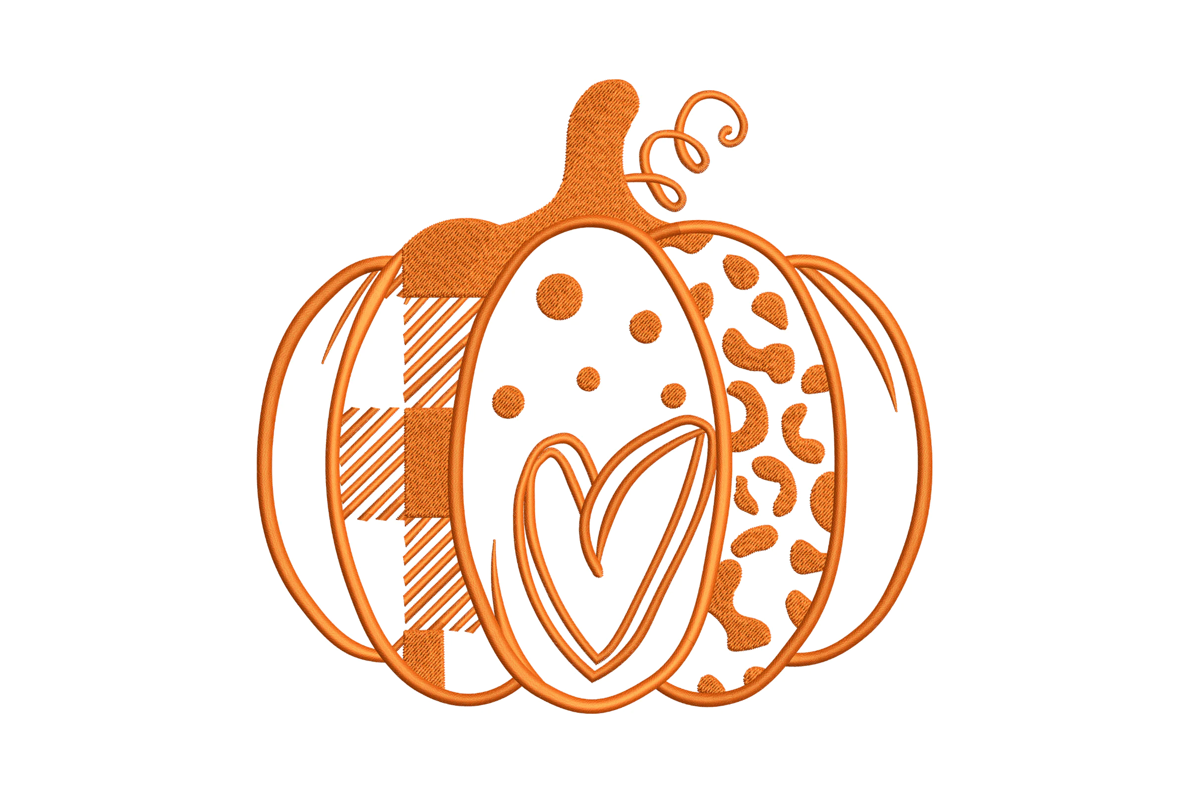 Pumpkin Cutout Machine Embroidery File