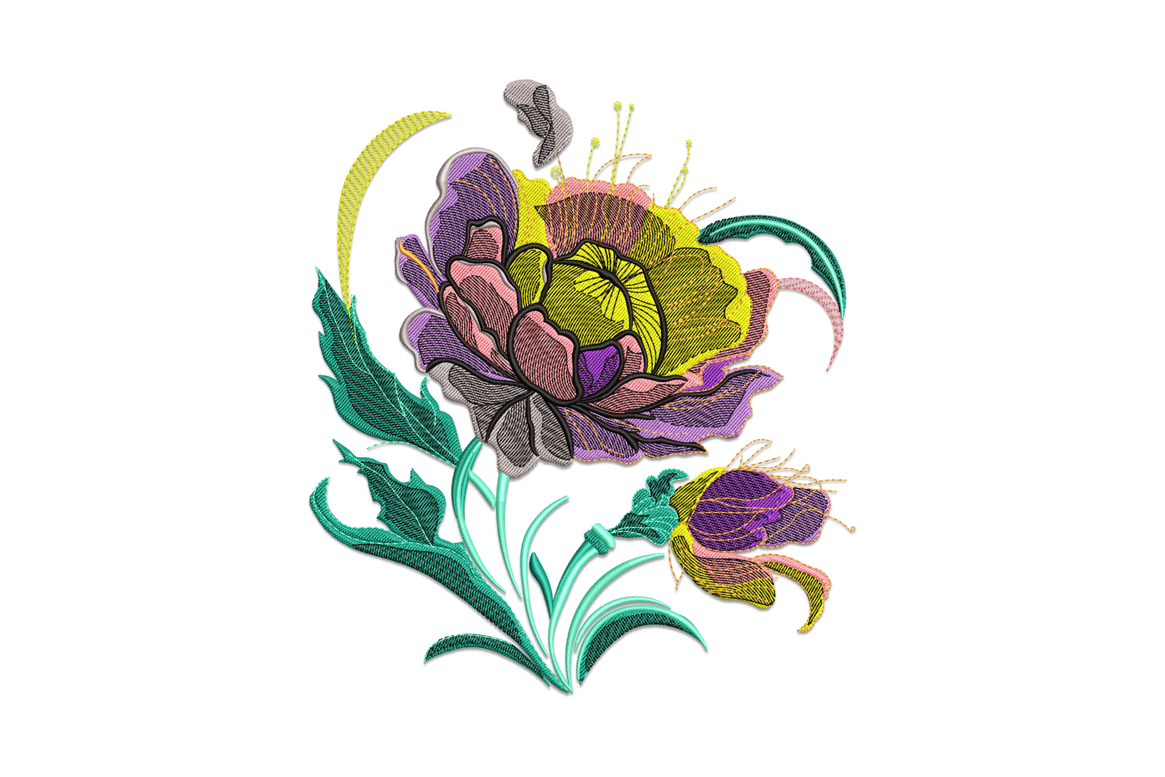Beautiful Flower Embroidery Design