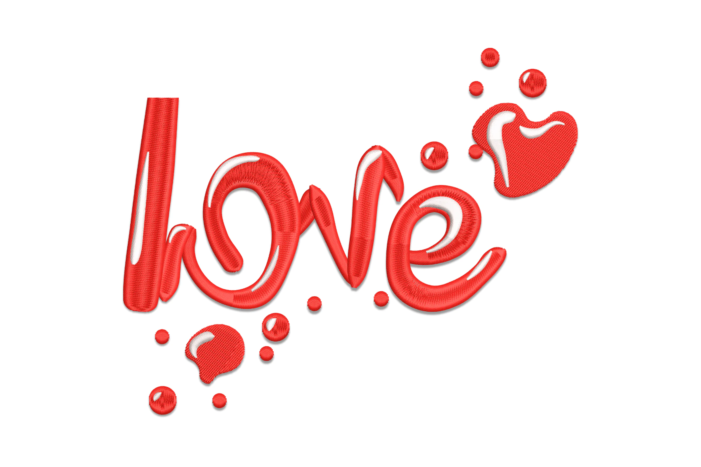 Love Embroidery Design pattern