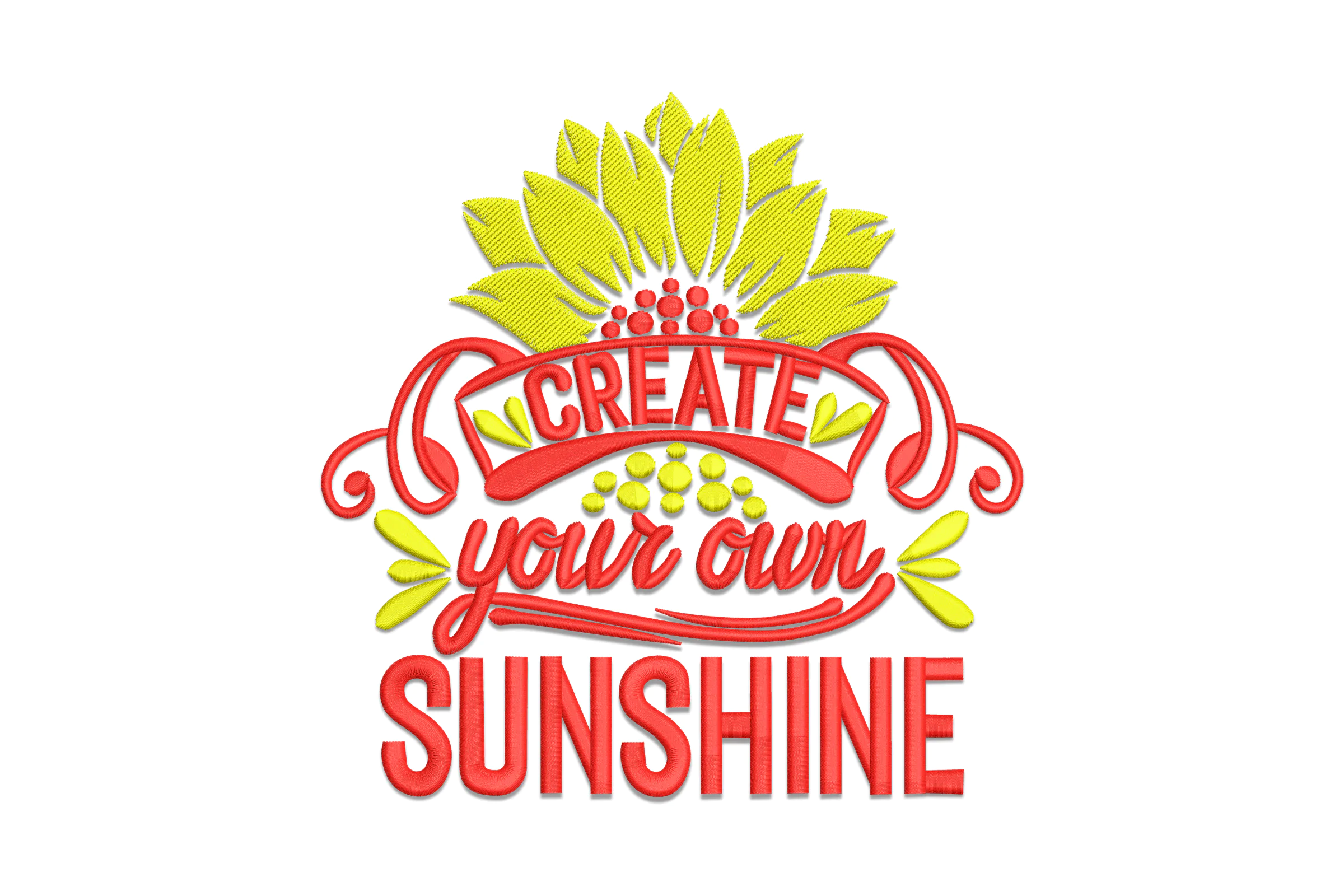 Create Your Own Sunshine Sunflower Embroidery Design