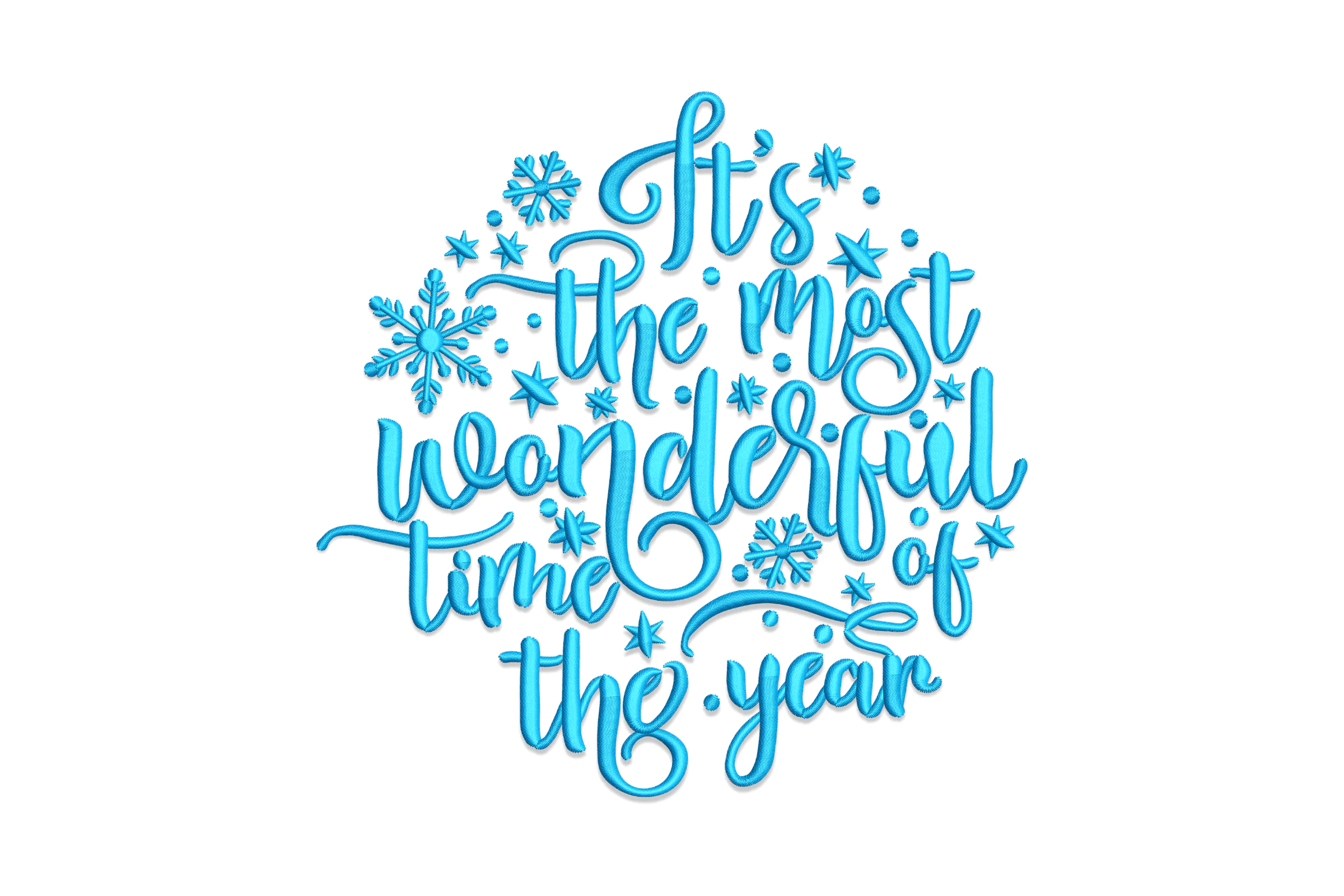 It's the Most Wonderful Time of the Year Embroidery Design