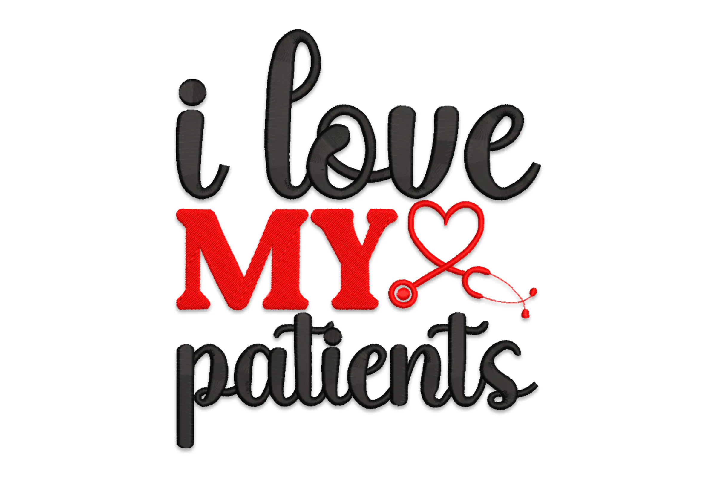 Nurse Saying Embroidery Design