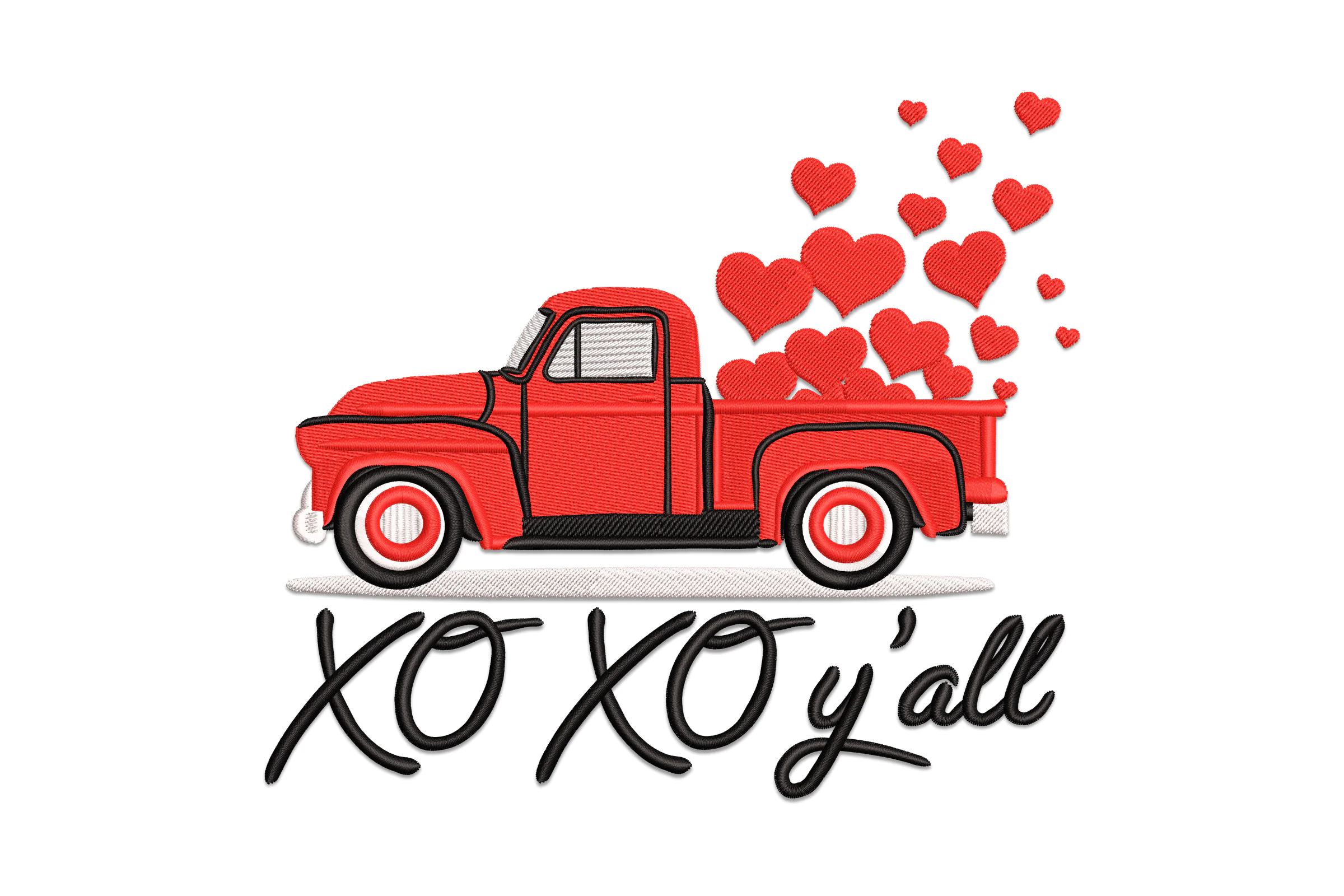 XoXo Y'all valentine Embroidery design