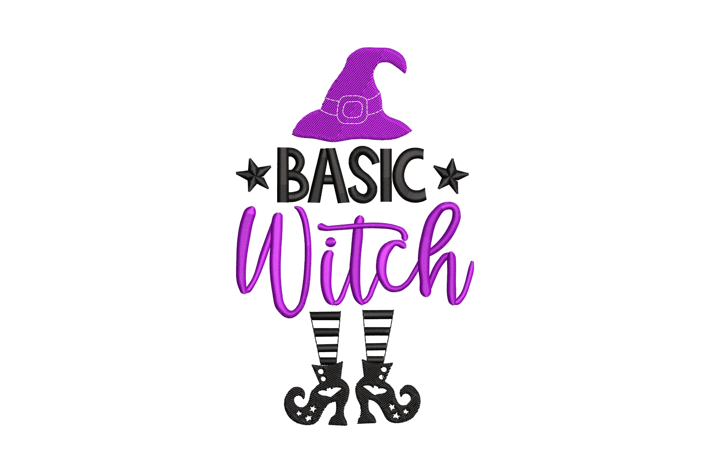 Halloween Basic Witch Embroidery Design
