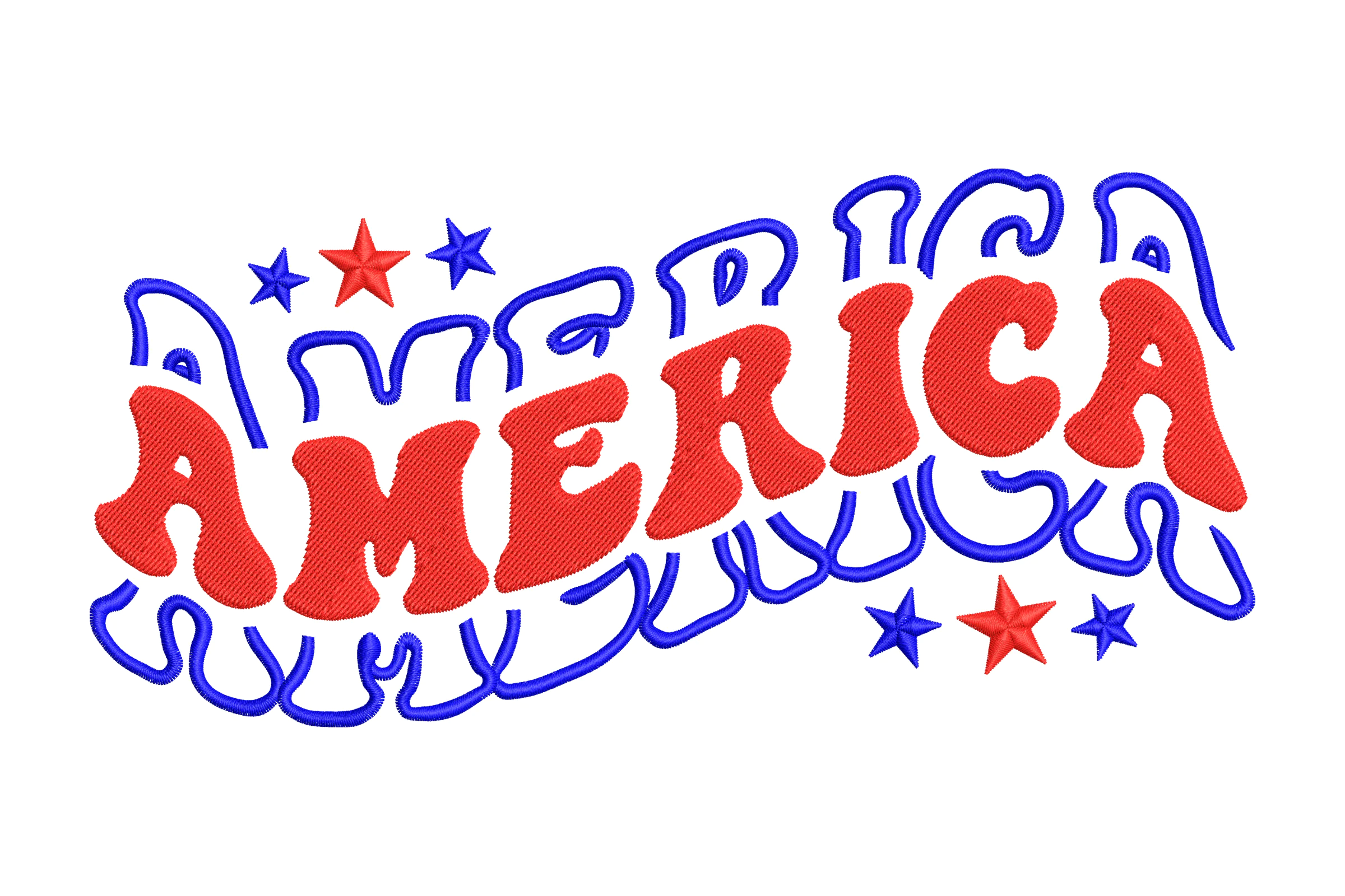 America Embroidery Design