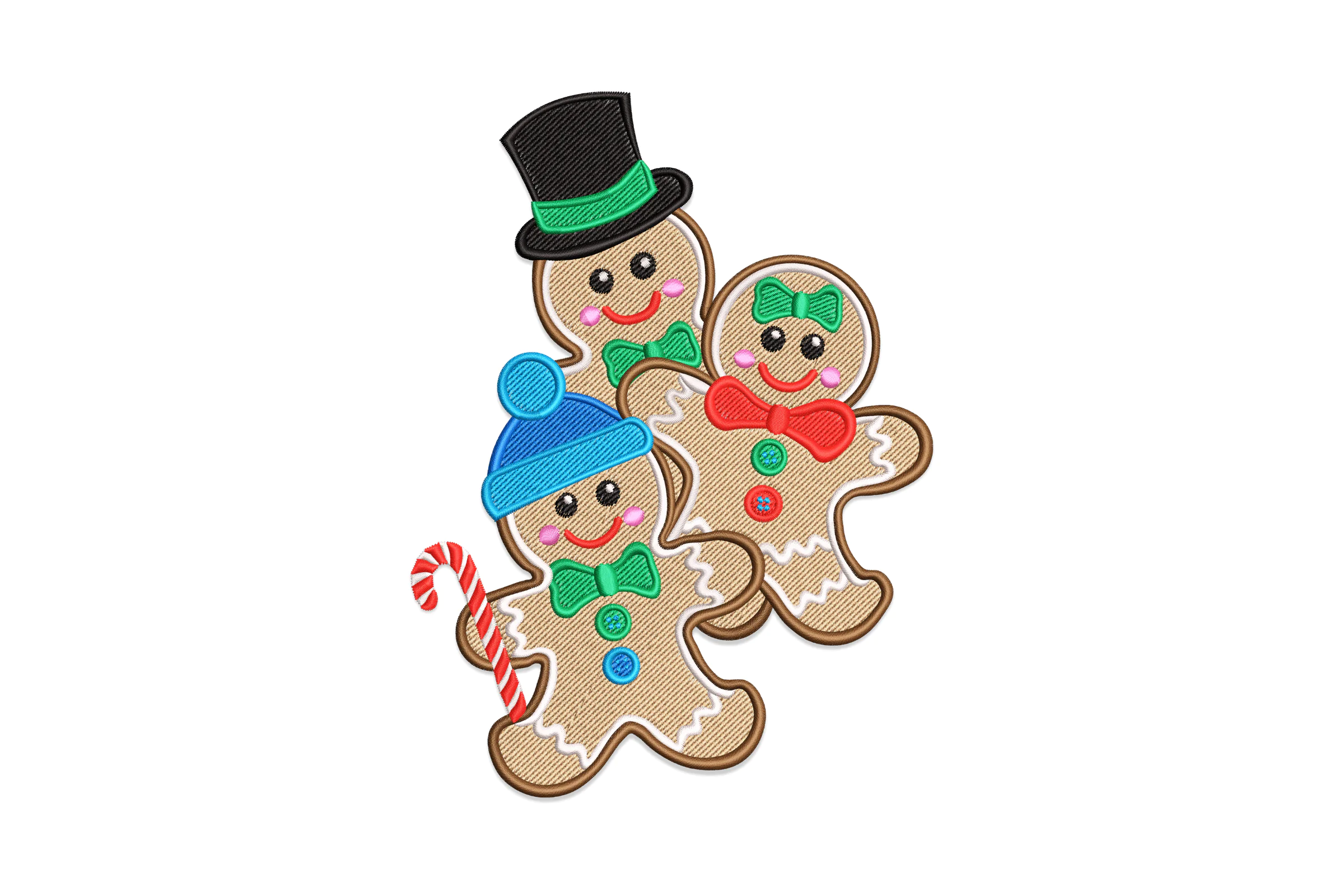 Gingerman - Snowy Christmas Embroidery Design