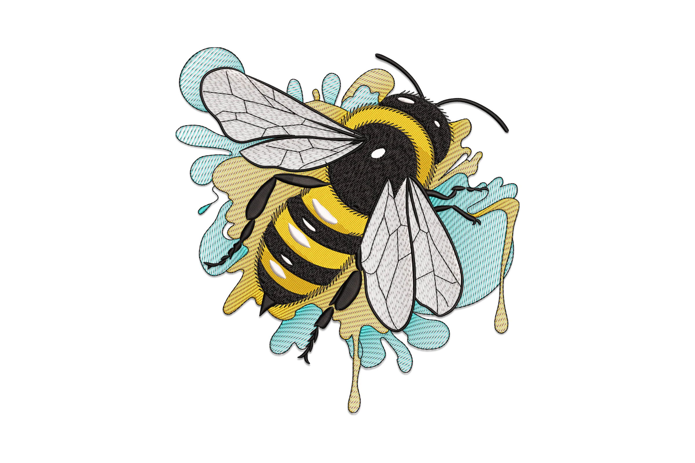 Bumble Bee Embroidery Design File