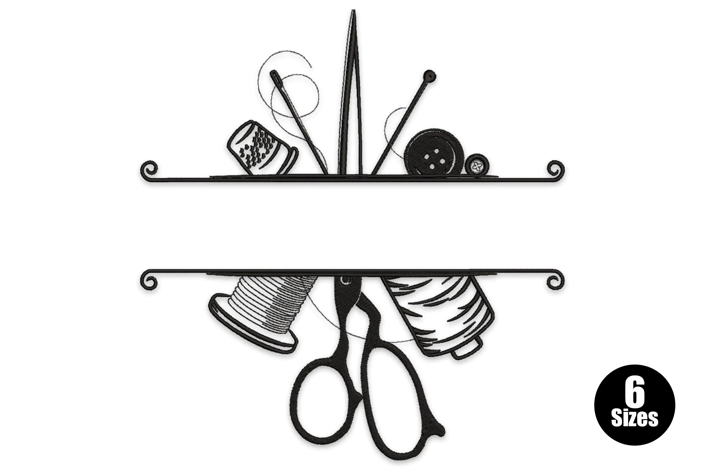 Split Tailor Supplies Embroidery Design