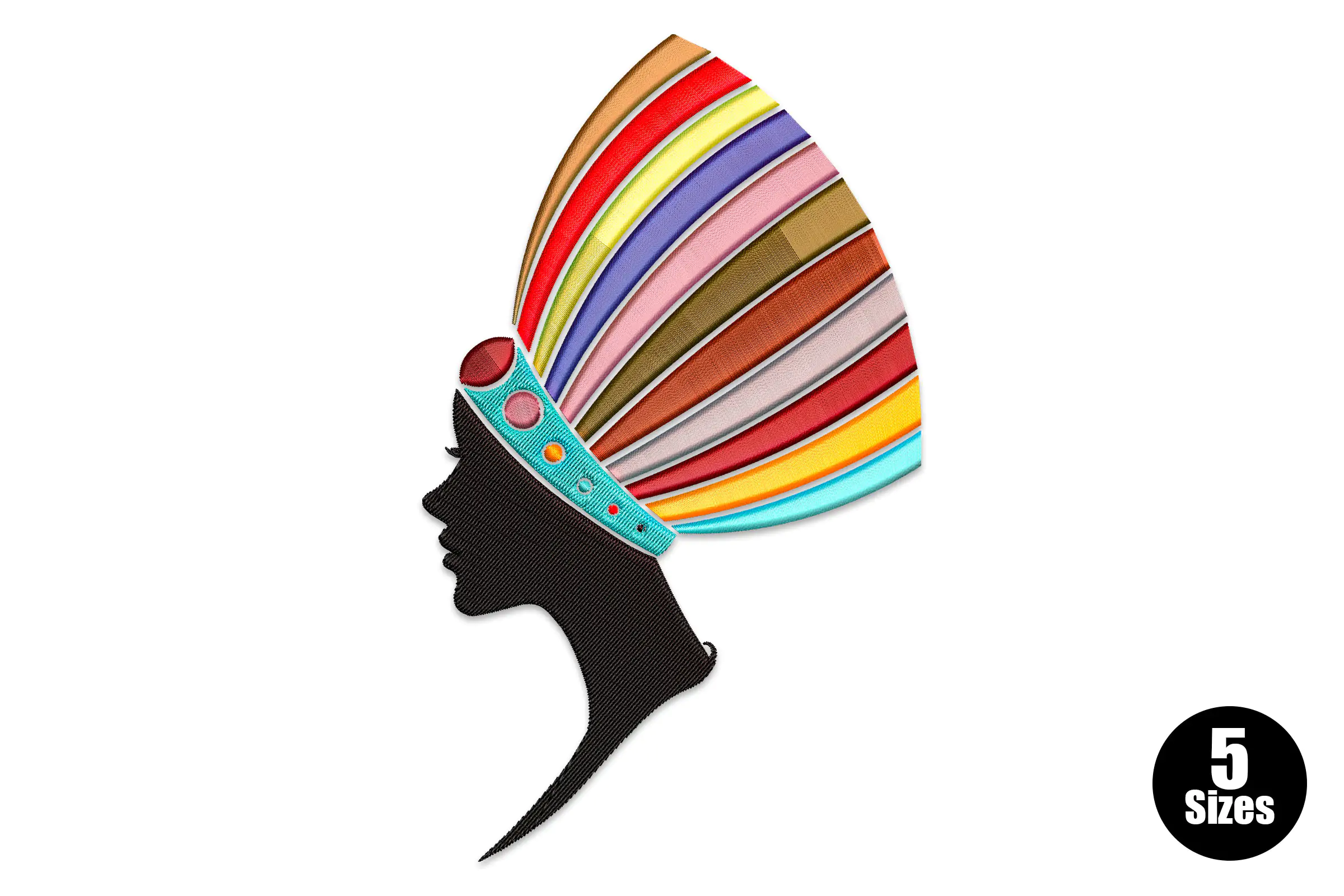 Afro Girl Embroidery Design File