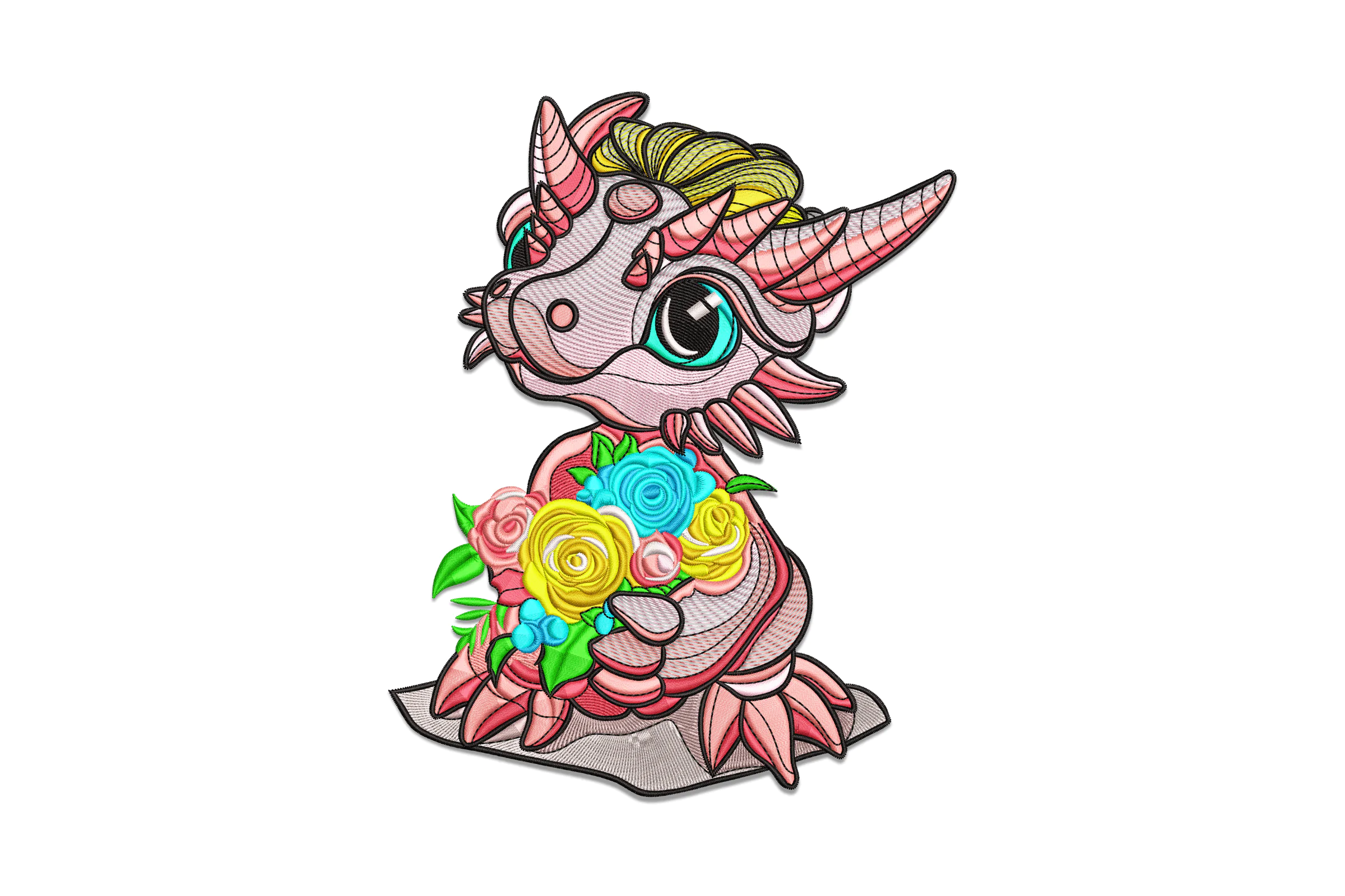 Dragon Embroidery Design Pattern