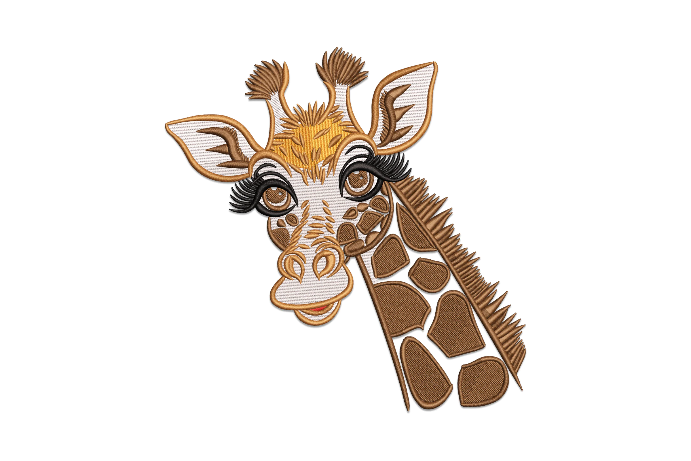 Giraffe Embroidery Design