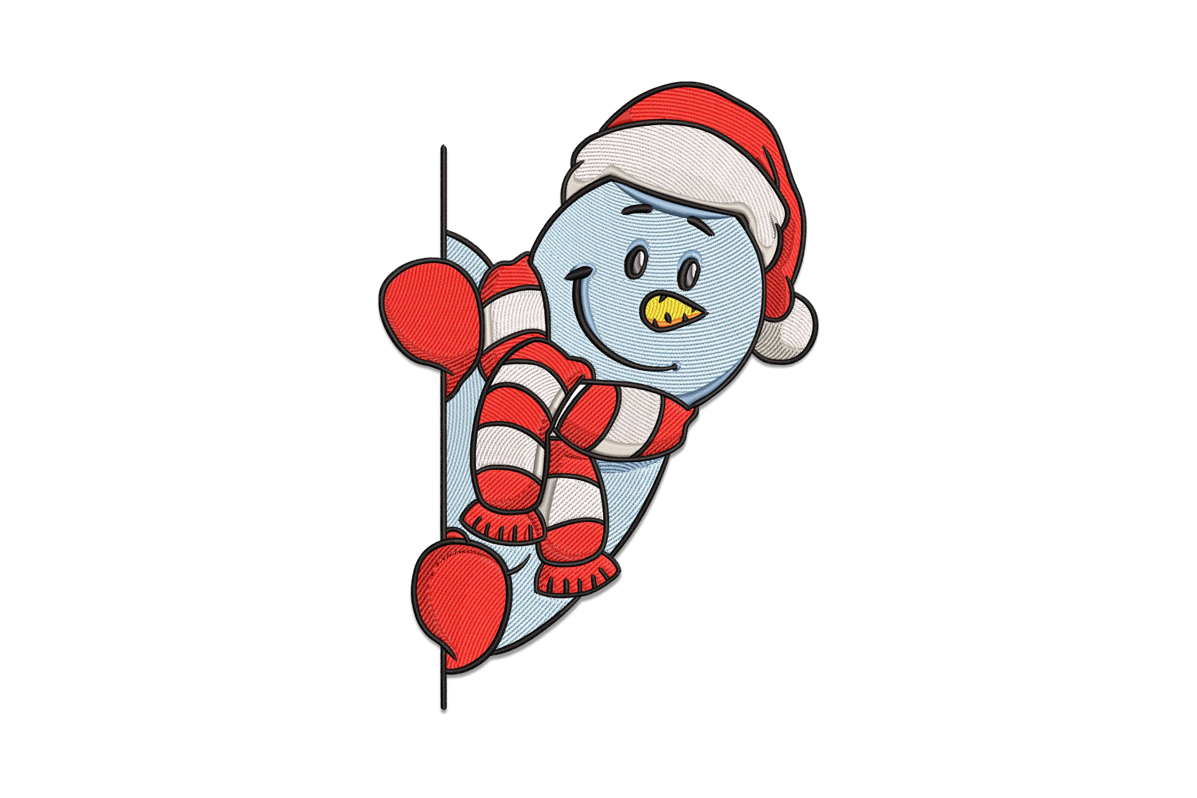 Christmas Snowman Embroidery  Pattern