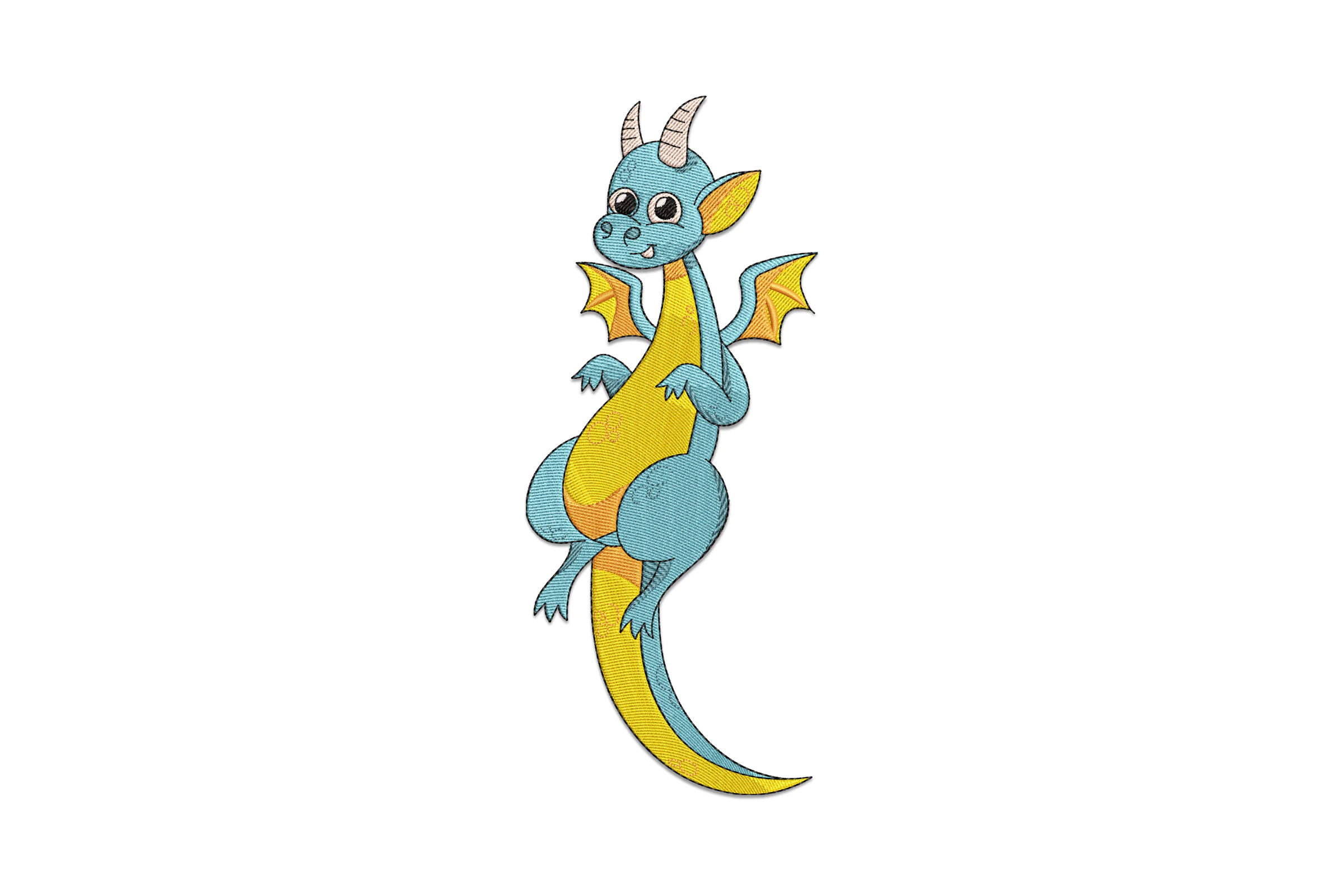 Cute Dragon Embroidery Design File