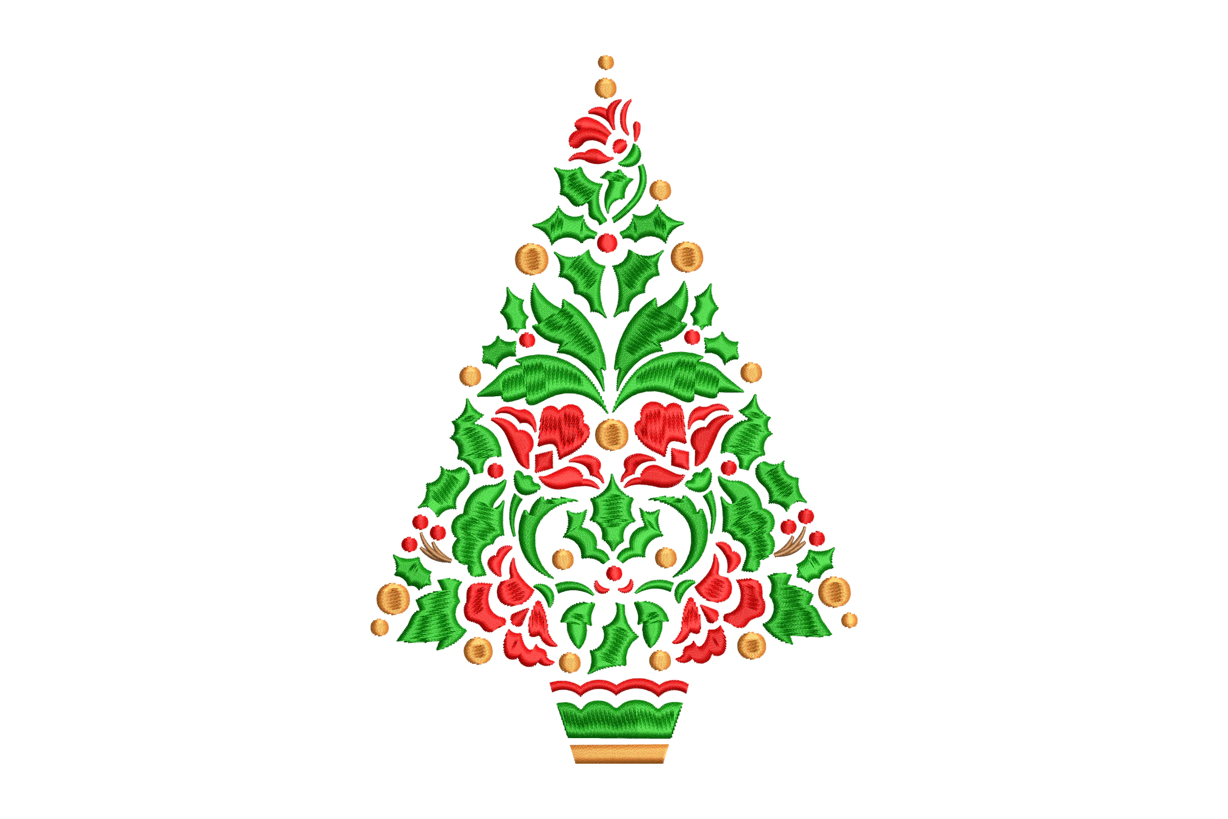 Christmas Tree Machine  Embroidery File