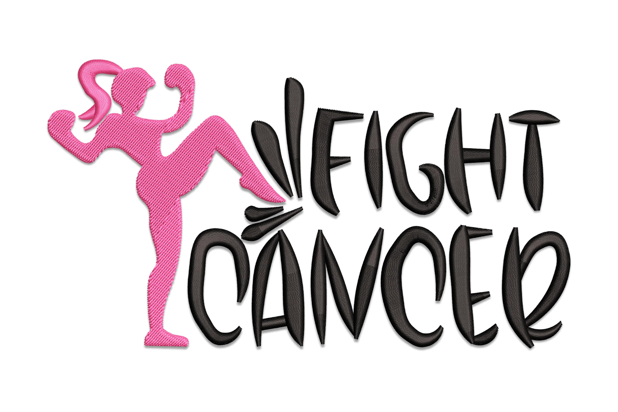 Fight Cancer Embroidery Design Pattern