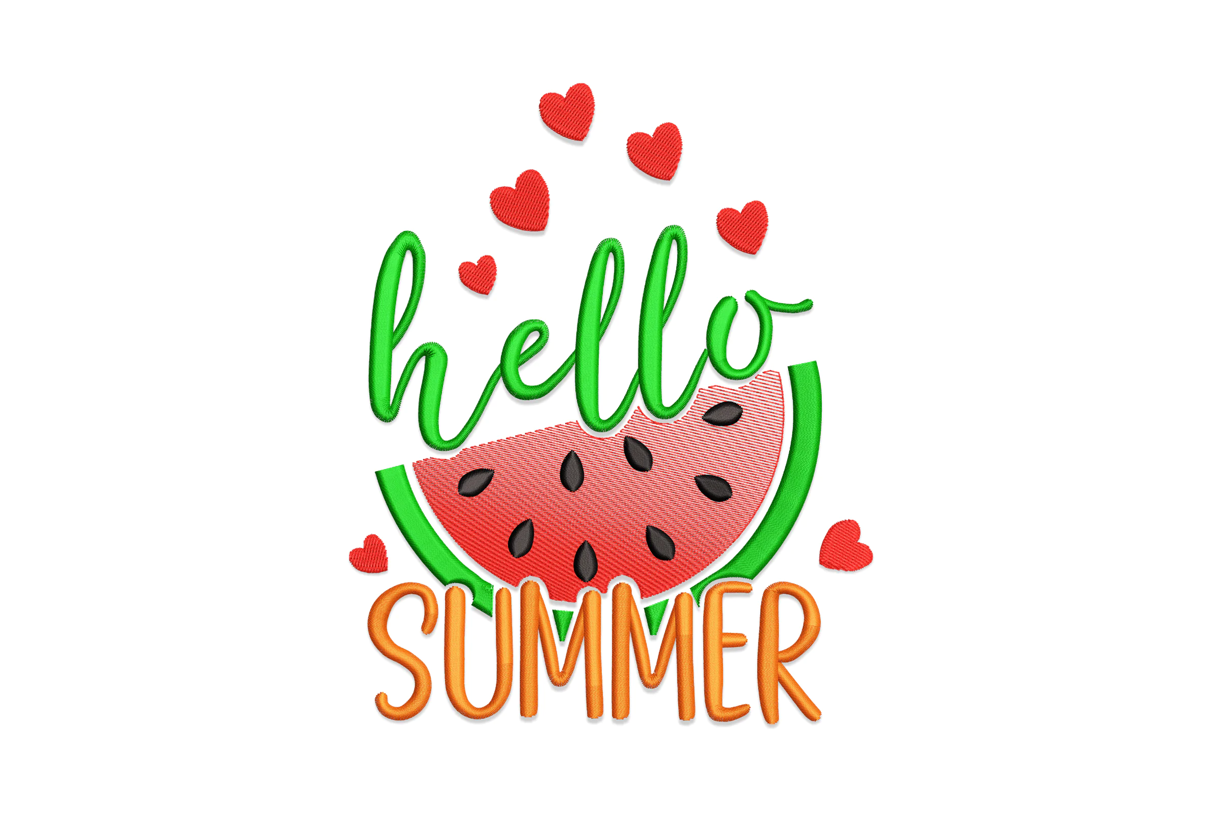 Hello Summer Digital Embroidery File