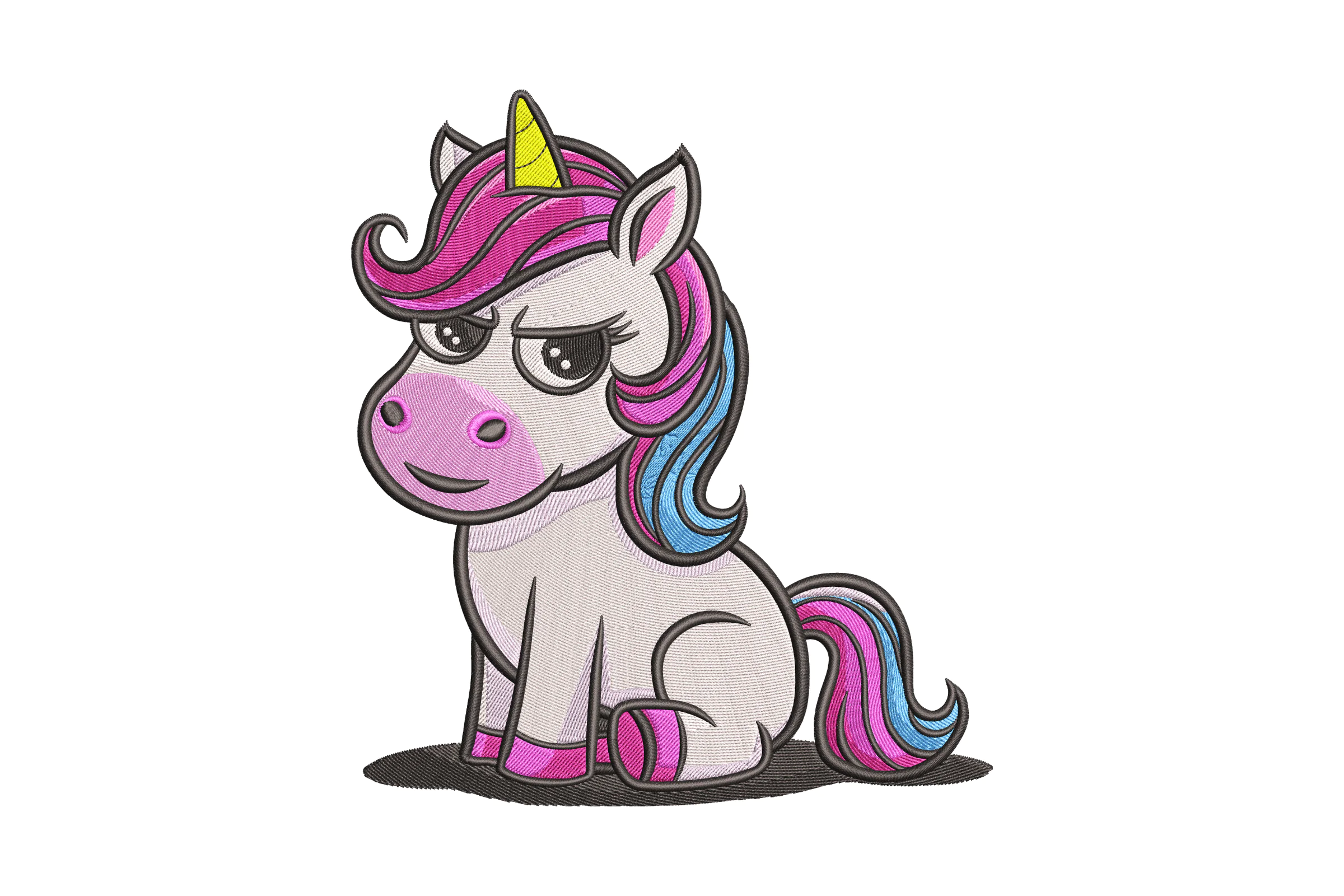 Cute Baby Unicorn Embroidery Design