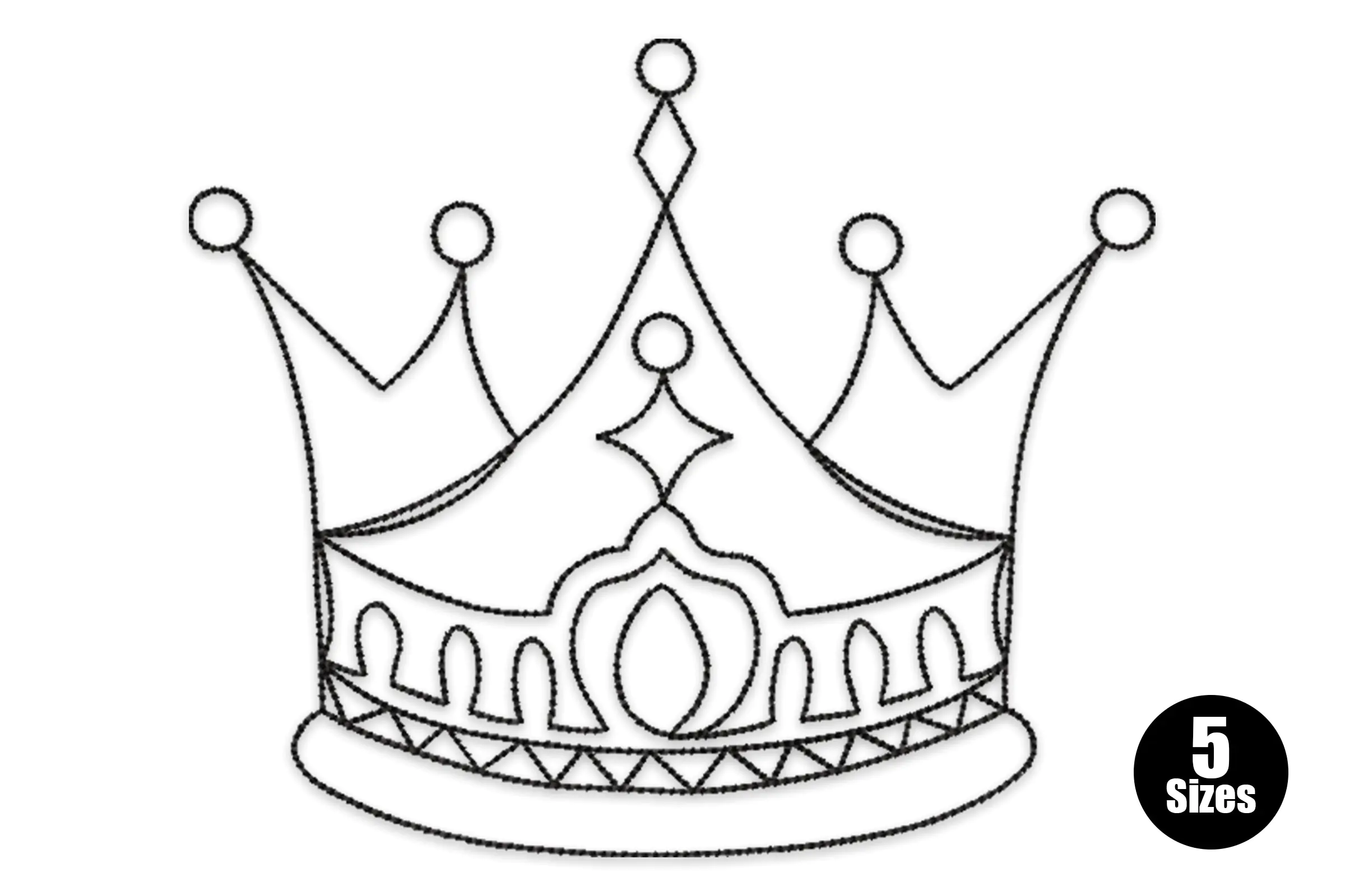 Crown Machine Embroidery Designs