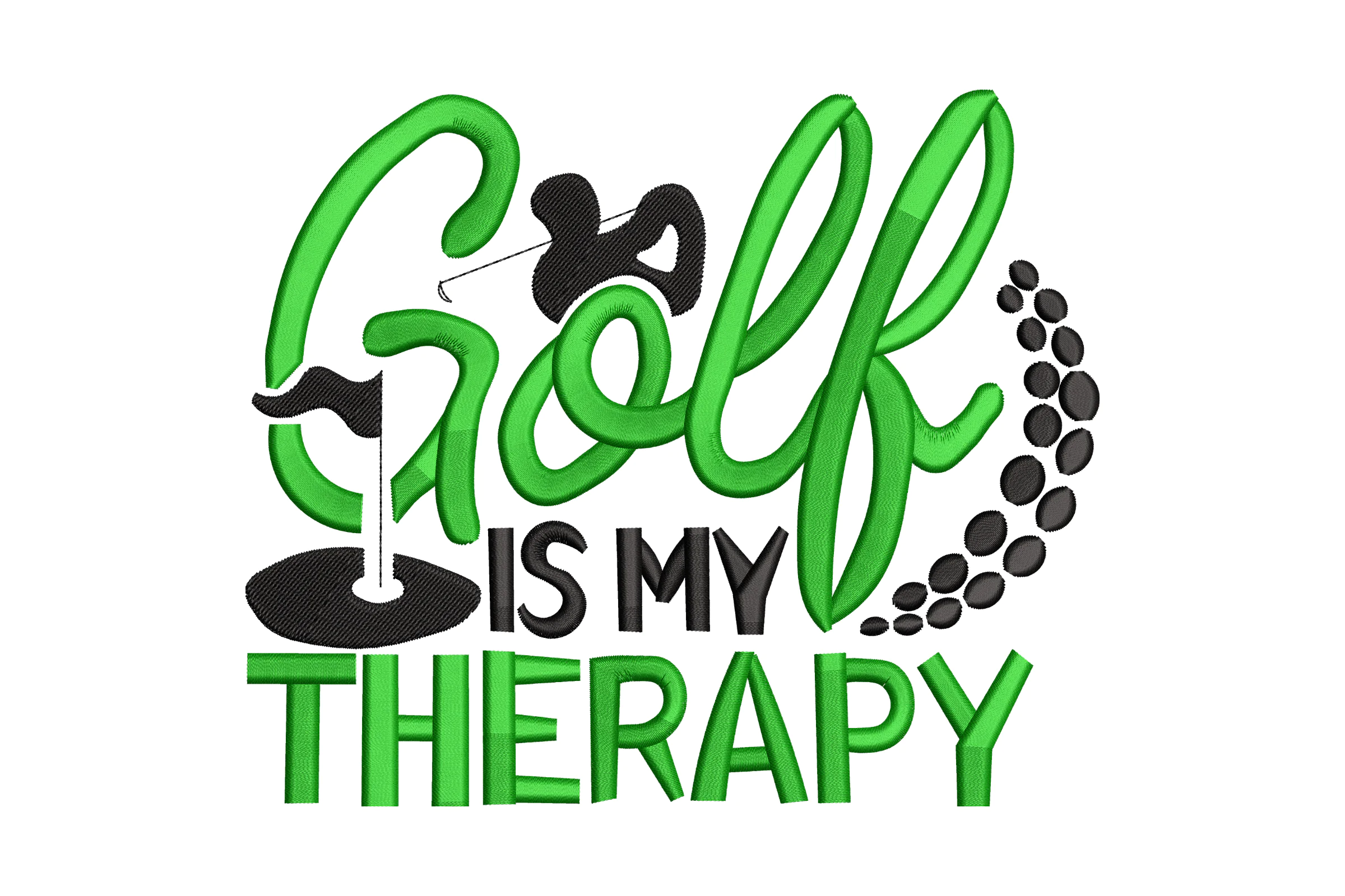 Golf Is My Favorite Season - Machine Embroidery Design